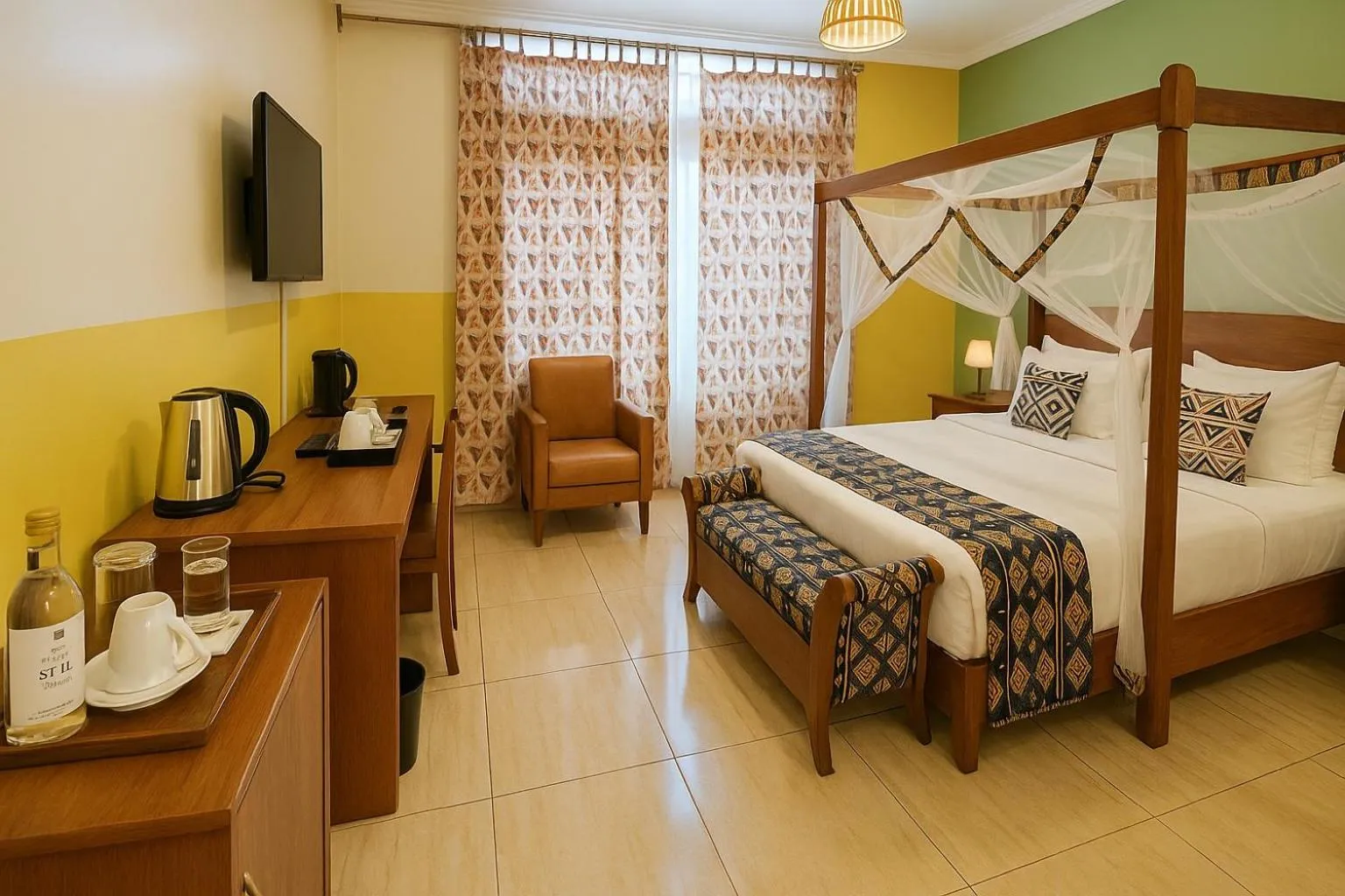 Bed in Yambi Guesthouse