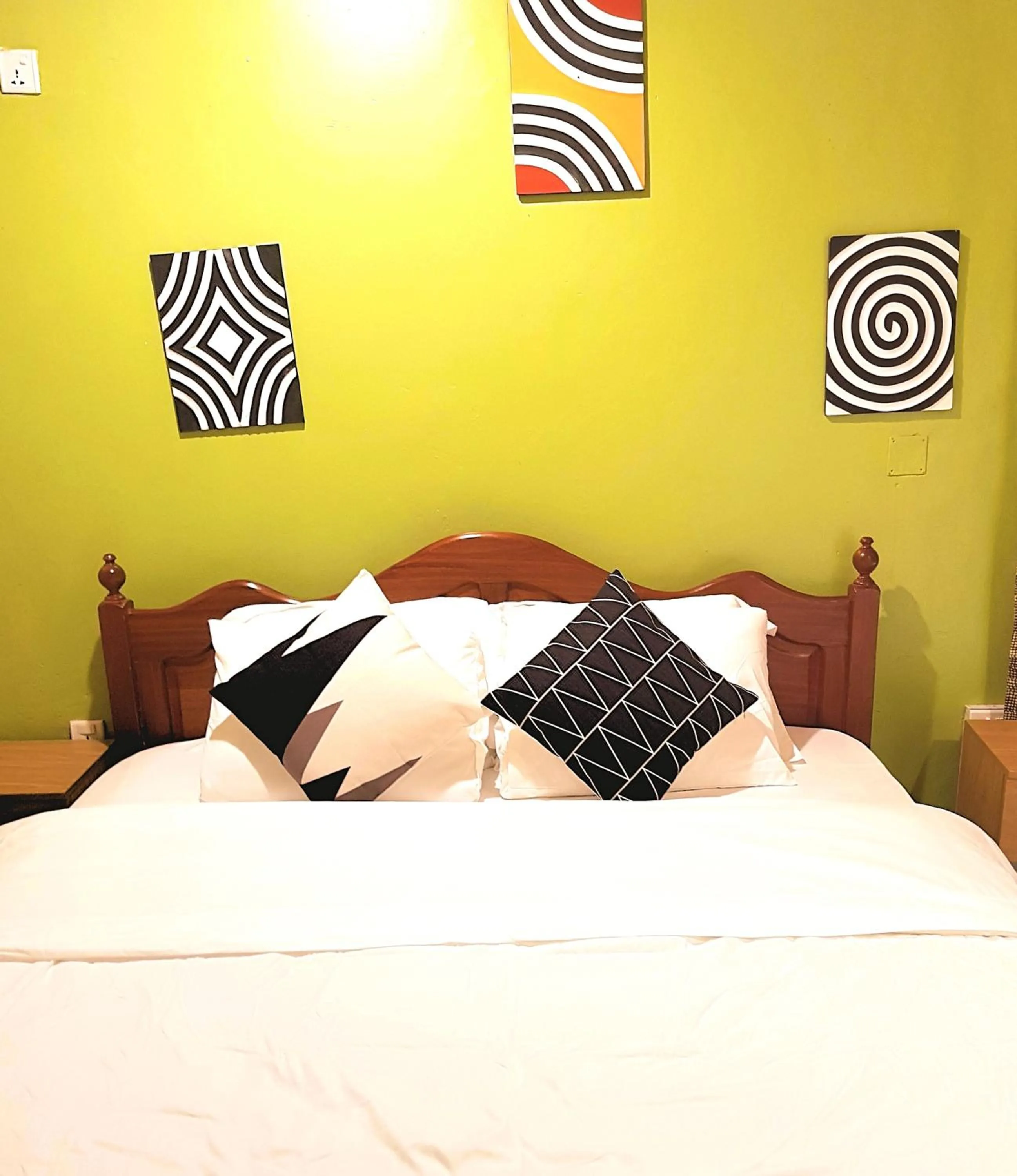 Decorative detail, Bed in Yambi Guesthouse