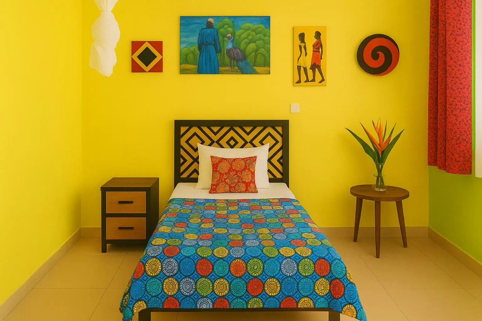 Bed in Yambi Guesthouse