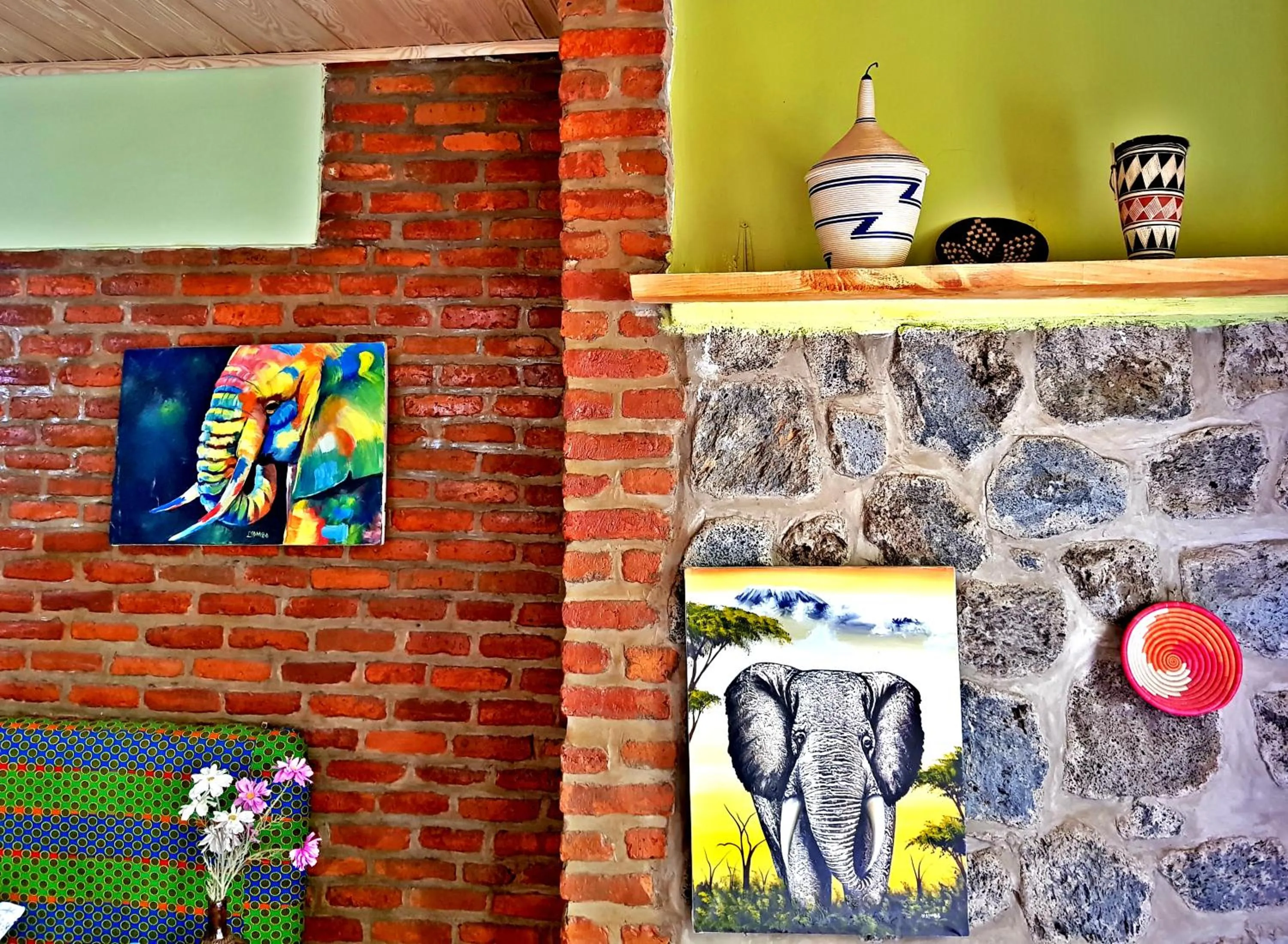 Decorative detail in Yambi Guesthouse