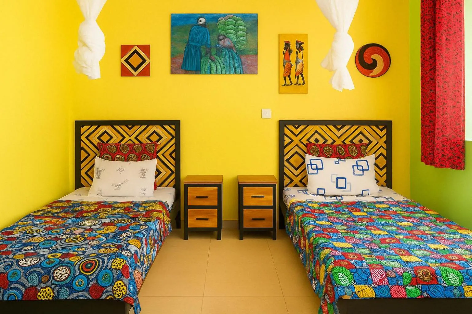 Bed in Yambi Guesthouse