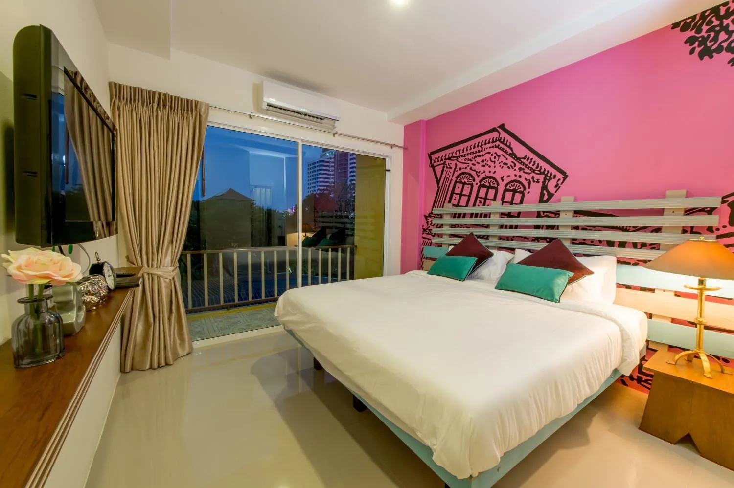 Photo of the whole room, Bed in The Pho Thong Phuket