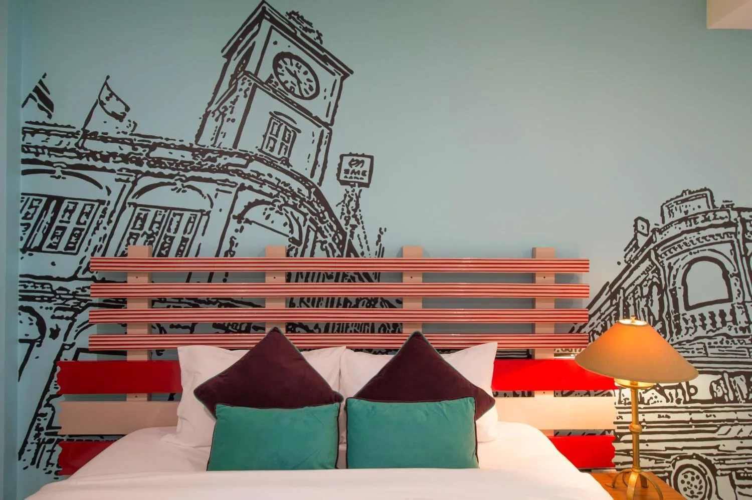 Decorative detail, Bed in The Pho Thong Phuket