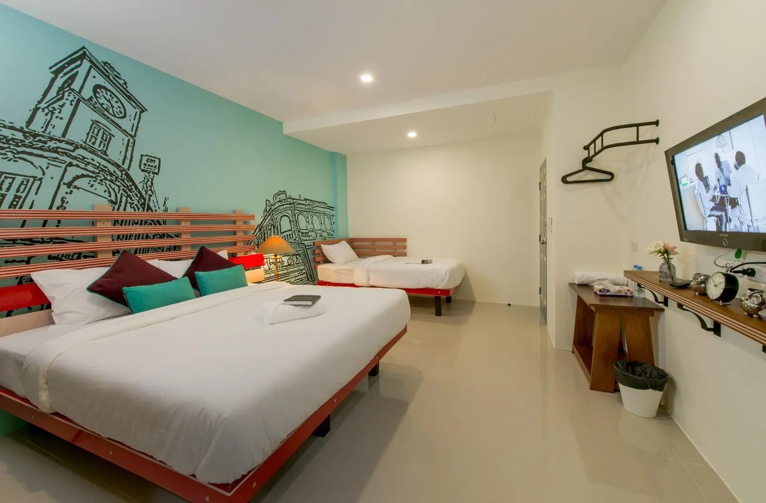 Photo of the whole room, Bed in The Pho Thong Phuket