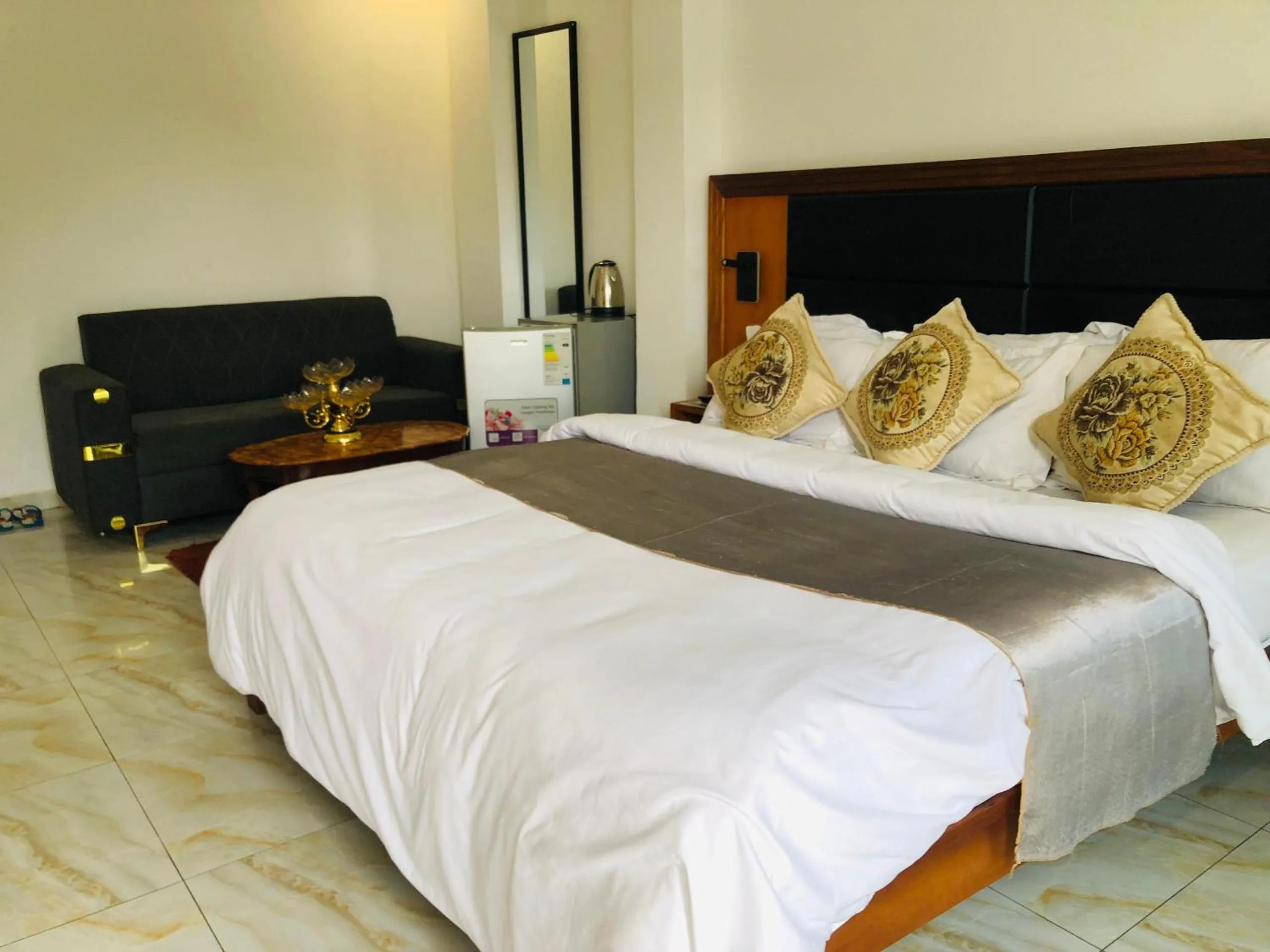 Bedroom, Bed in residence hoteliere samba