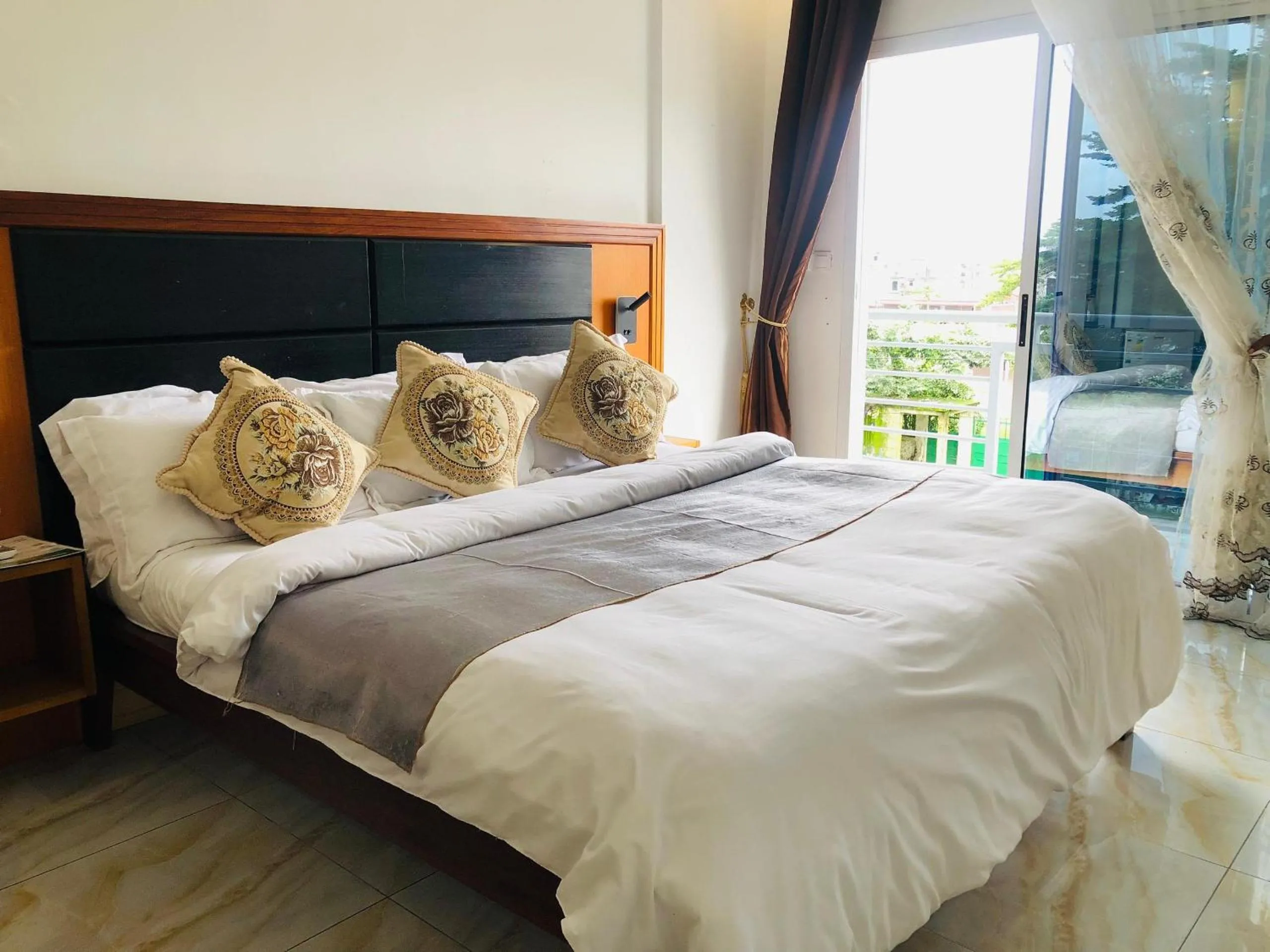 Bedroom, Bed in residence hoteliere samba
