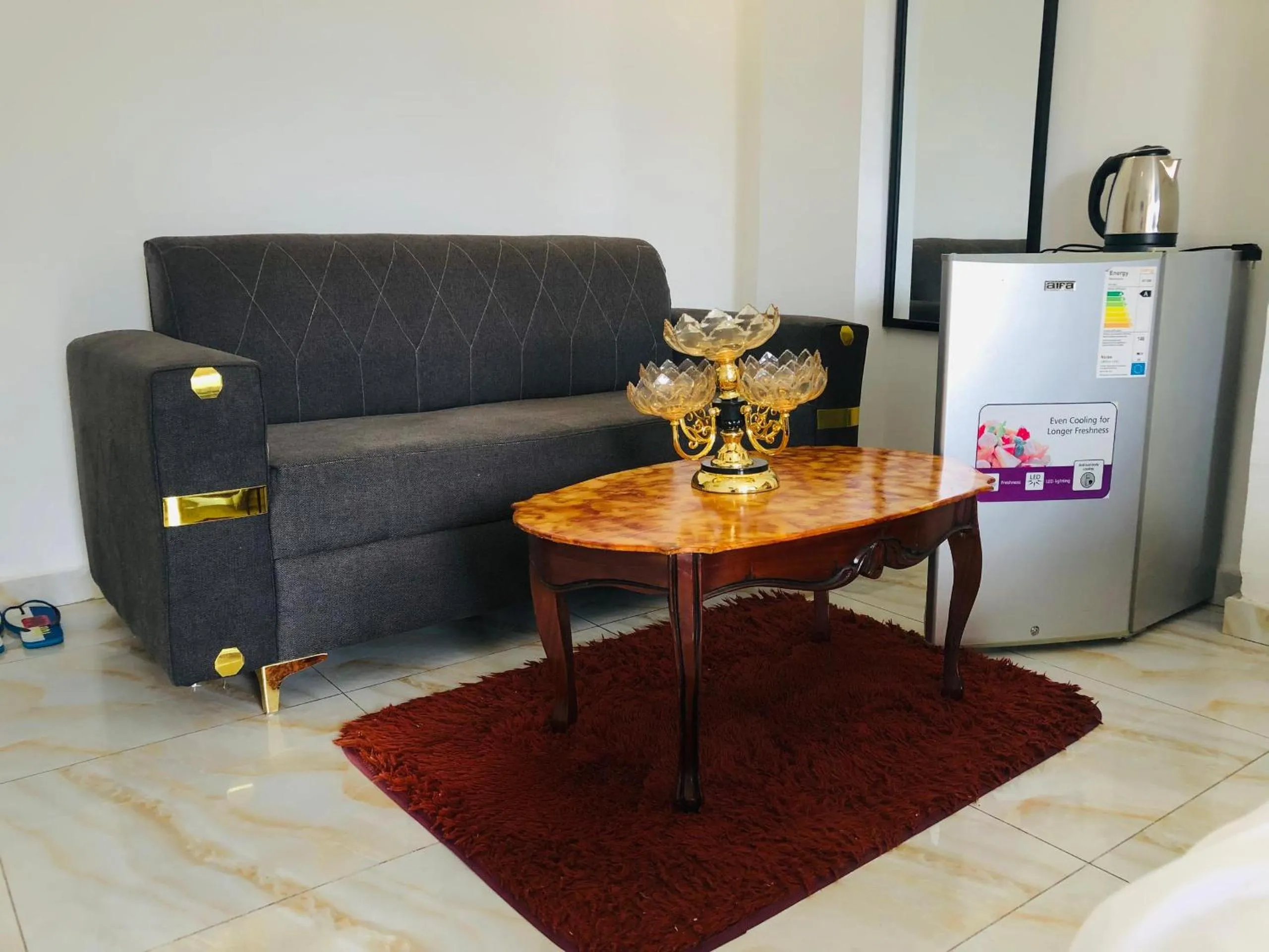 Seating area in residence hoteliere samba