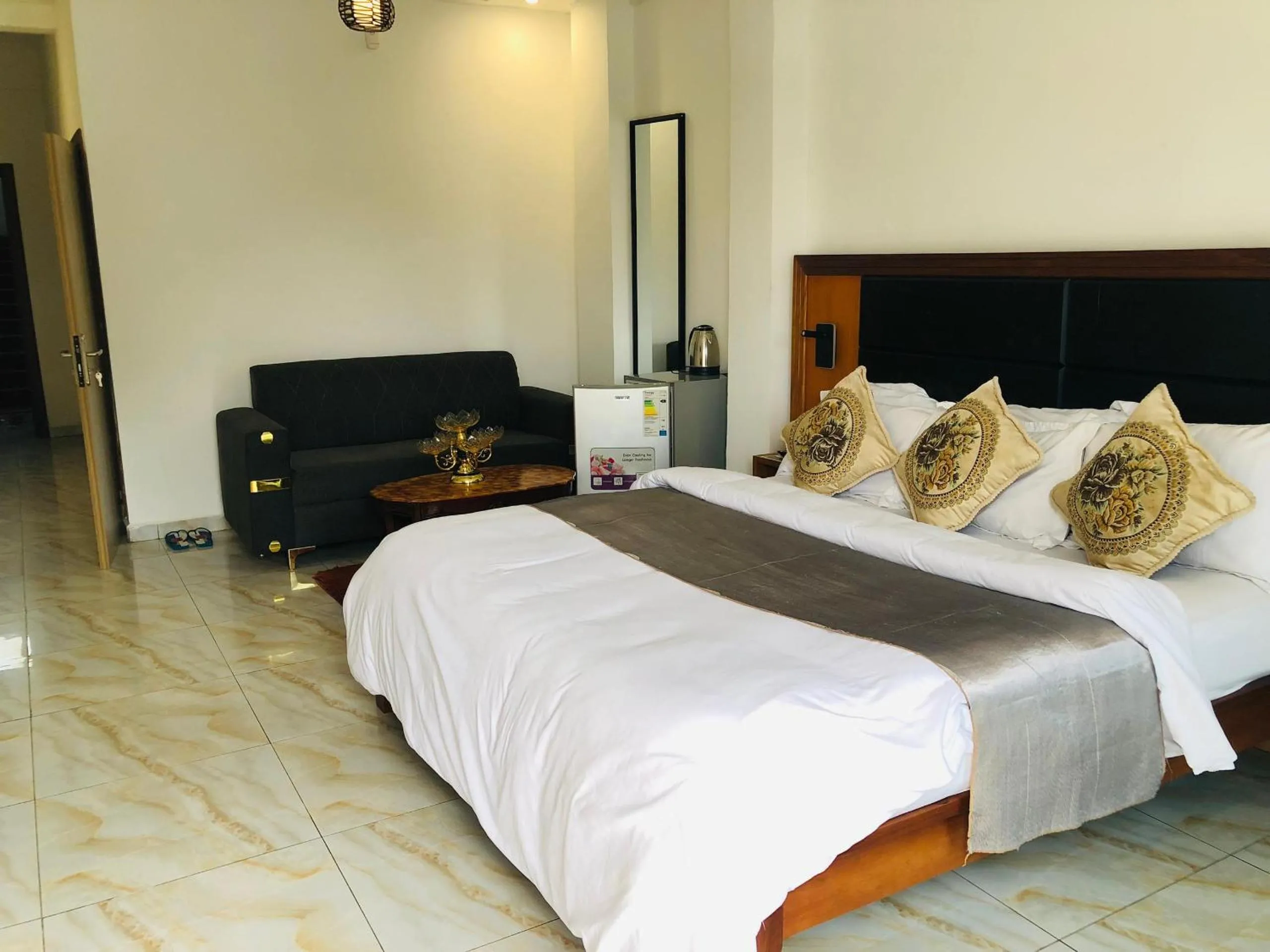 Bedroom, Bed in residence hoteliere samba