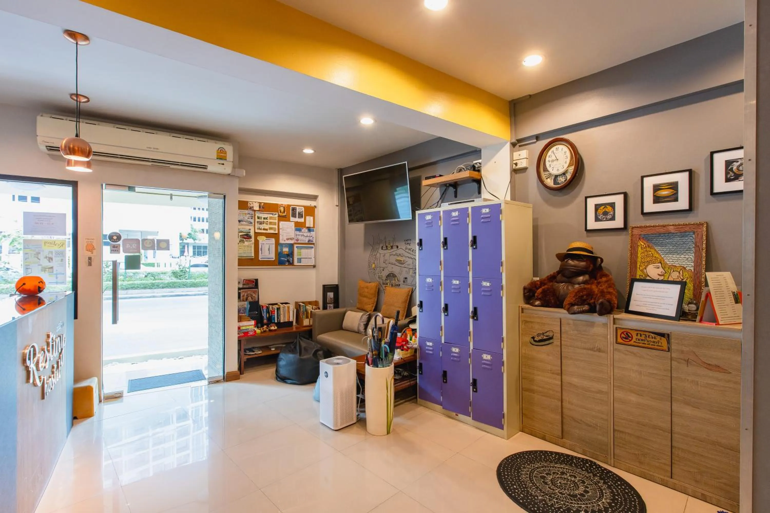 Lobby or reception in Restiny Hostel