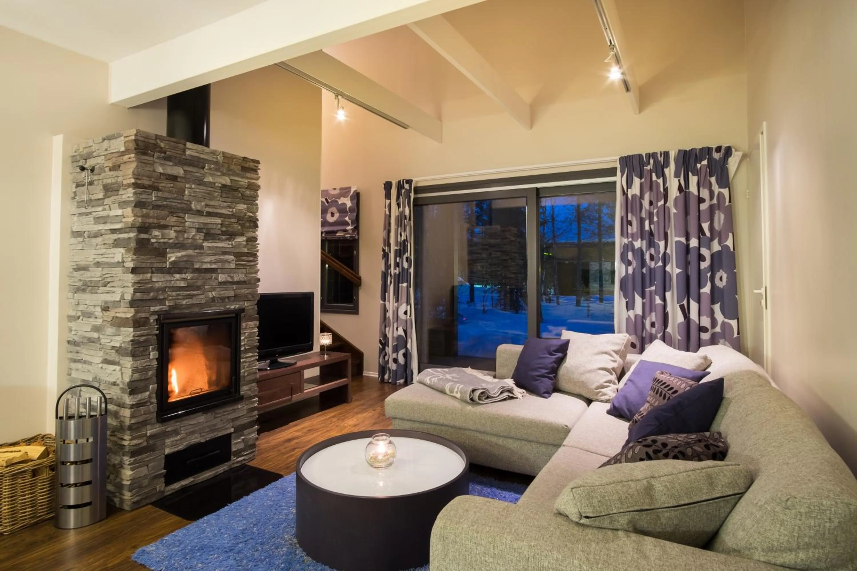 Living room in Hotelli Suomutunturi