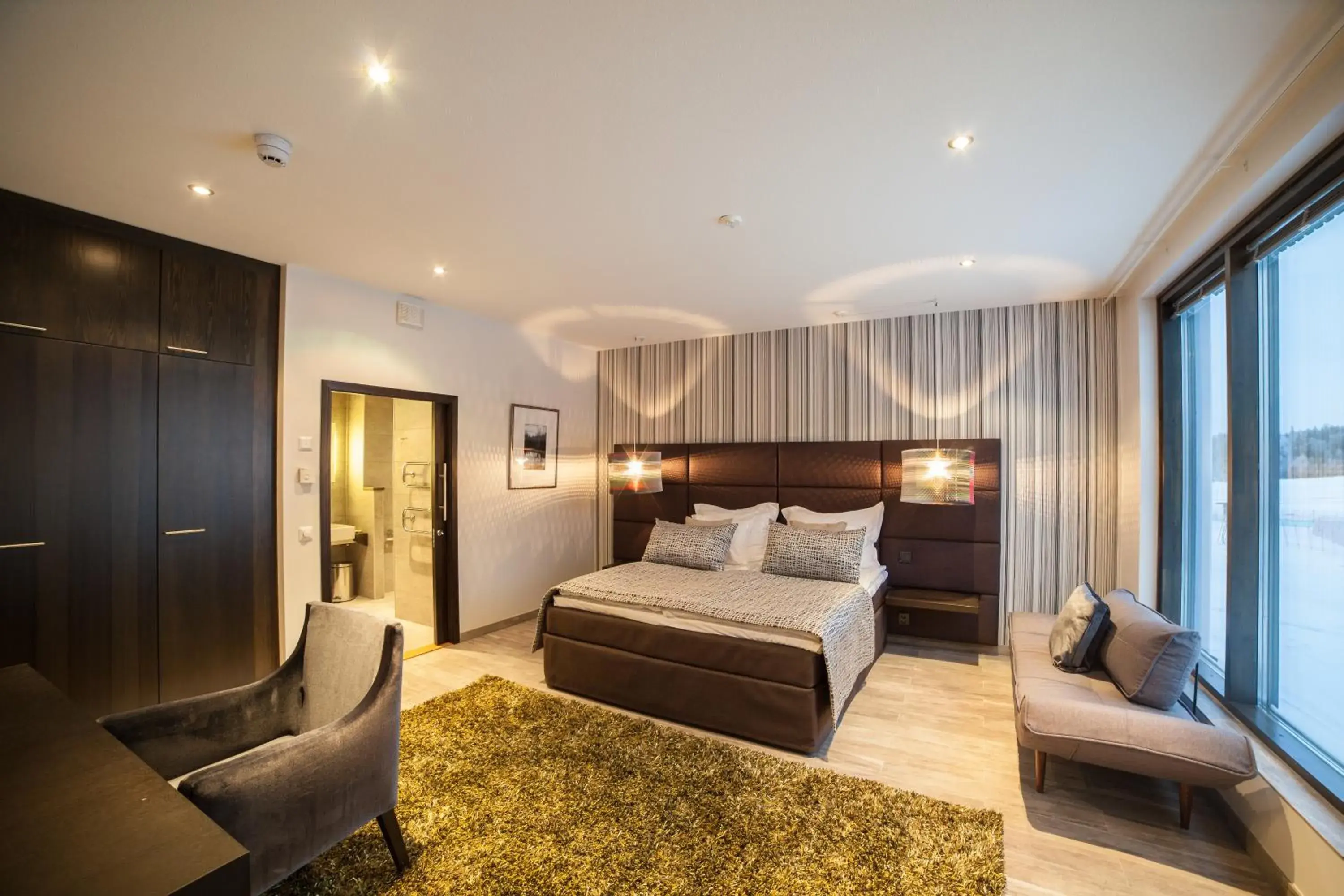 Winter, Bed in Hotelli Suomutunturi Winter, Bed in Hotelli Suomutunturi