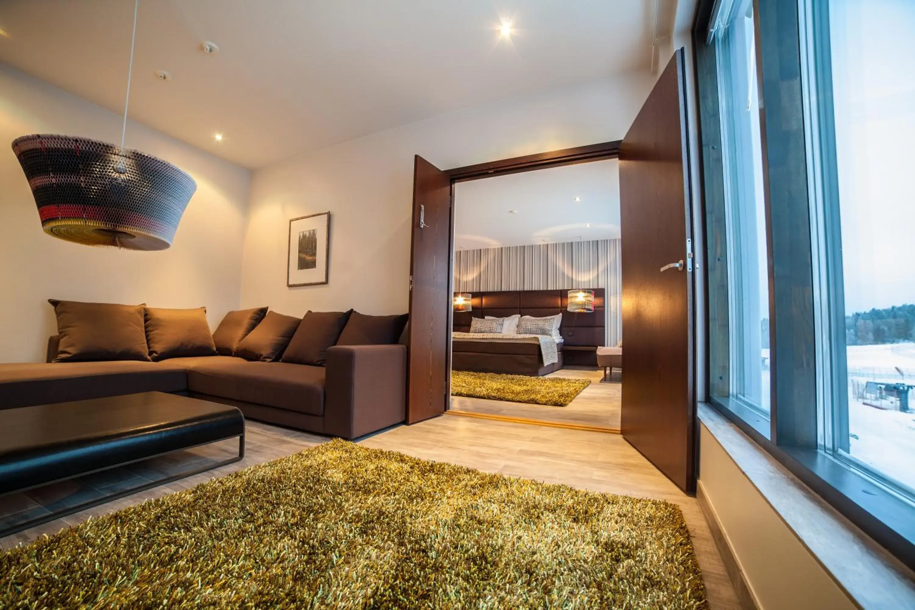 Winter, Bed in Hotelli Suomutunturi Winter, Bed in Hotelli Suomutunturi