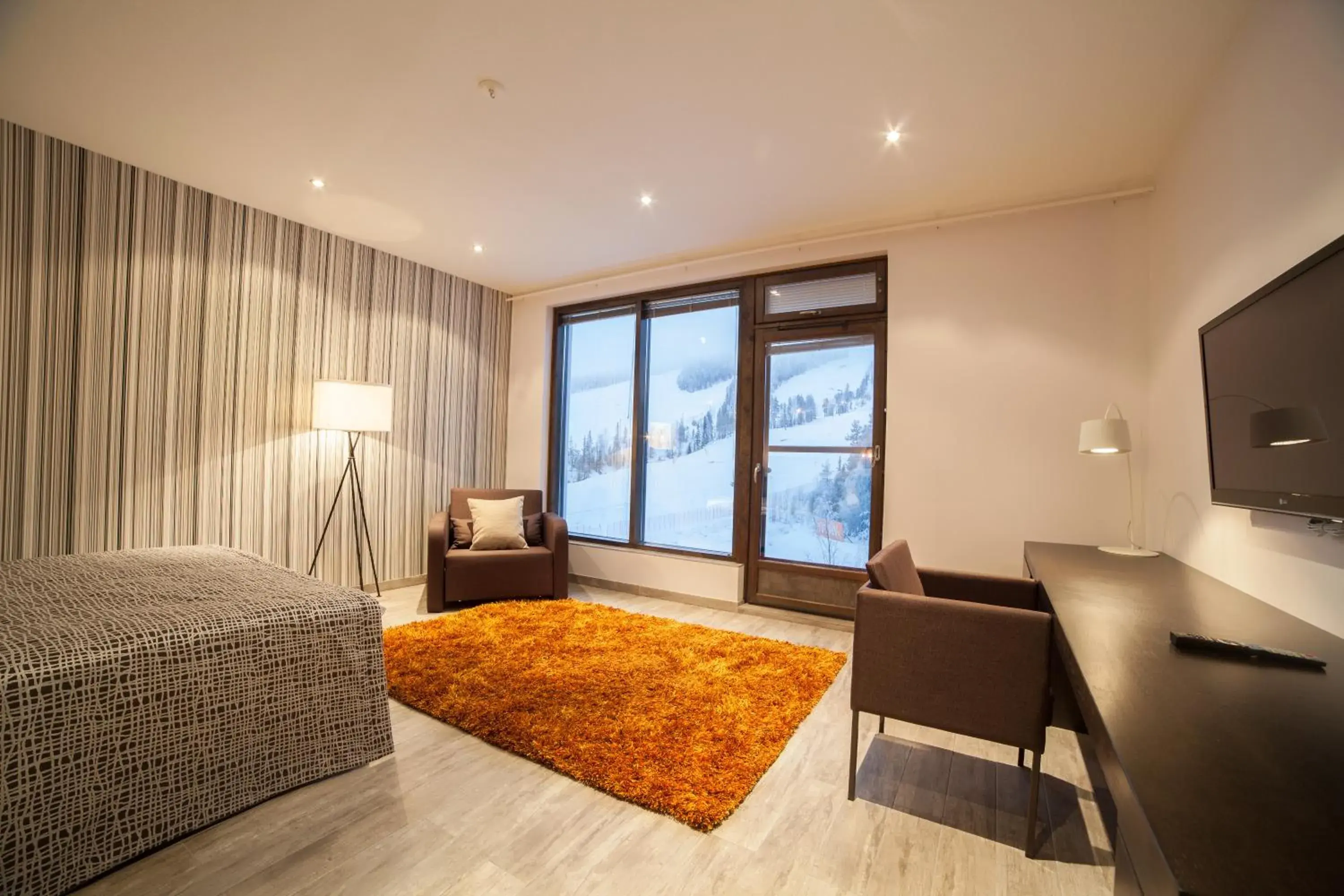 Winter, Bed in Hotelli Suomutunturi Winter, Bed in Hotelli Suomutunturi