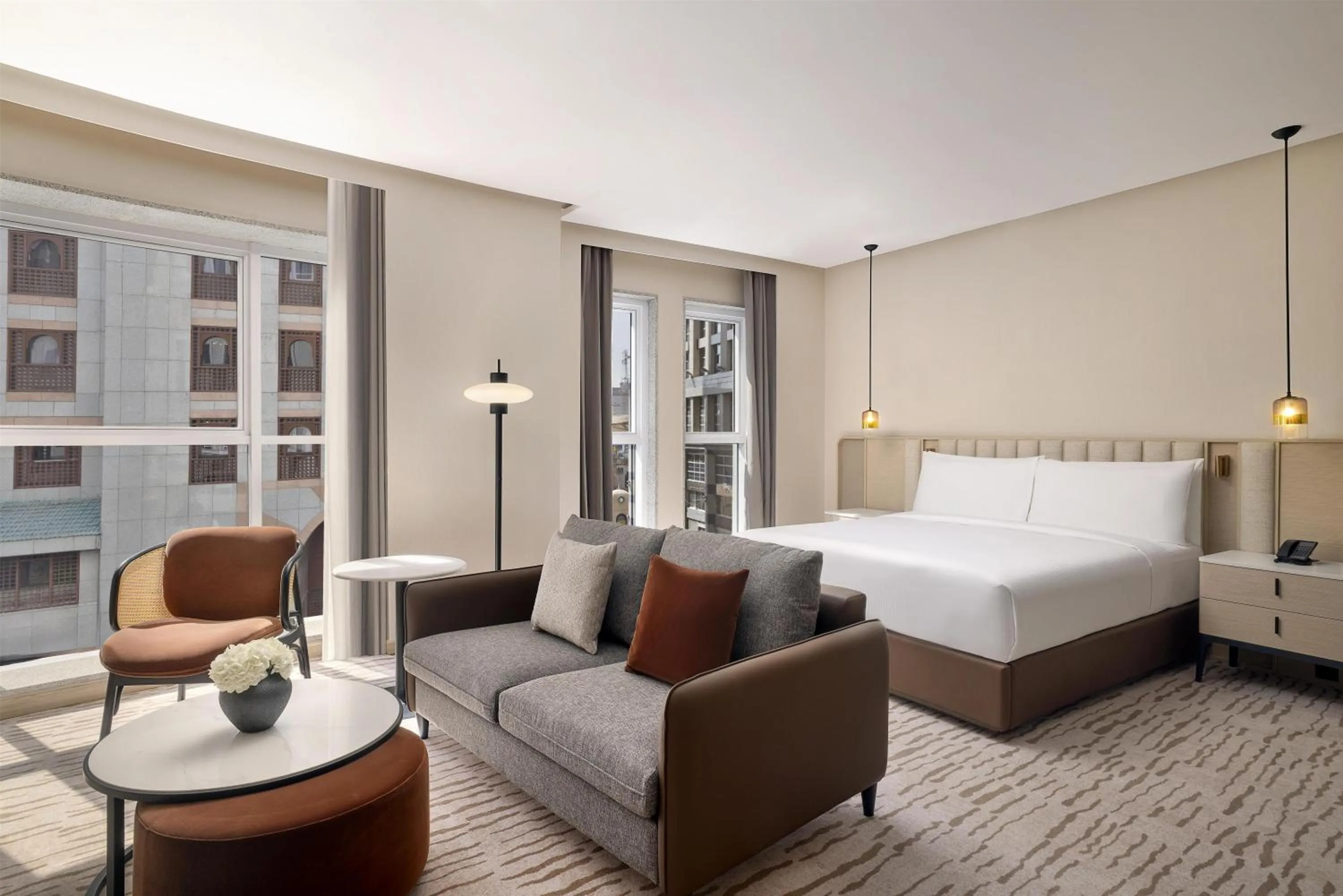 Living room, Bed in Diyar Ajwa, Tapestry Collection By Hilton