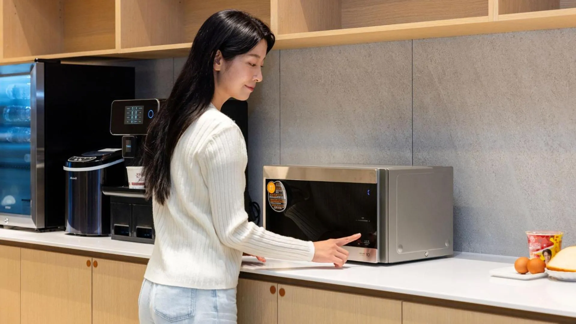 Kitchen or kitchenette in Hound Hotel Pohang Yeongildae