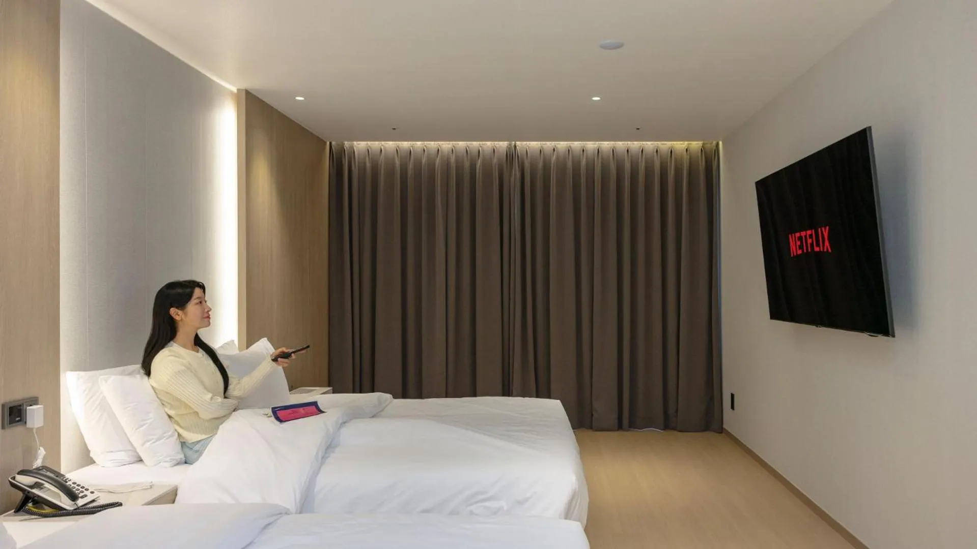 Bed in Hound Hotel Pohang Yeongildae