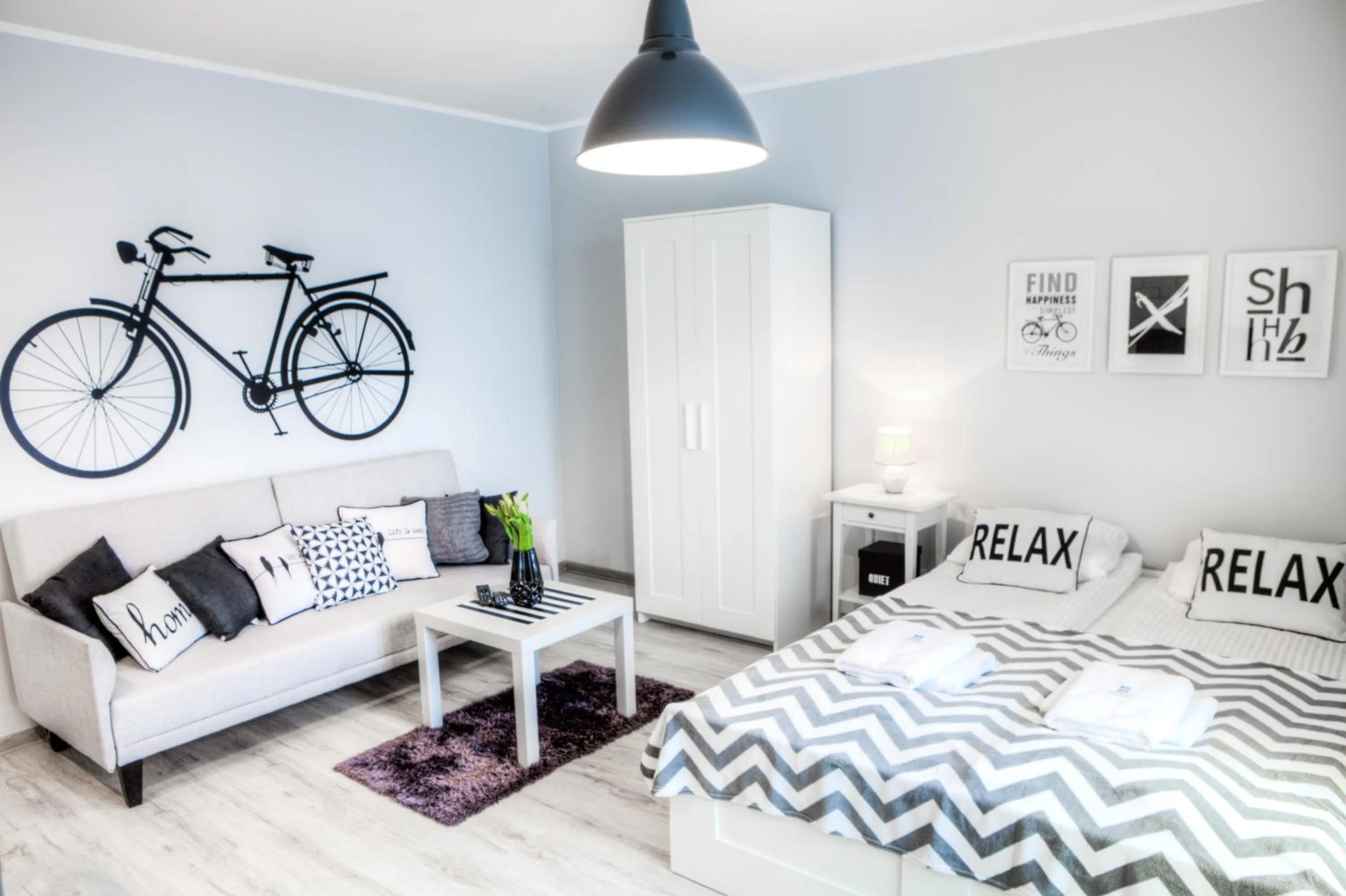 Living room, Bed in Residence Aparthotel