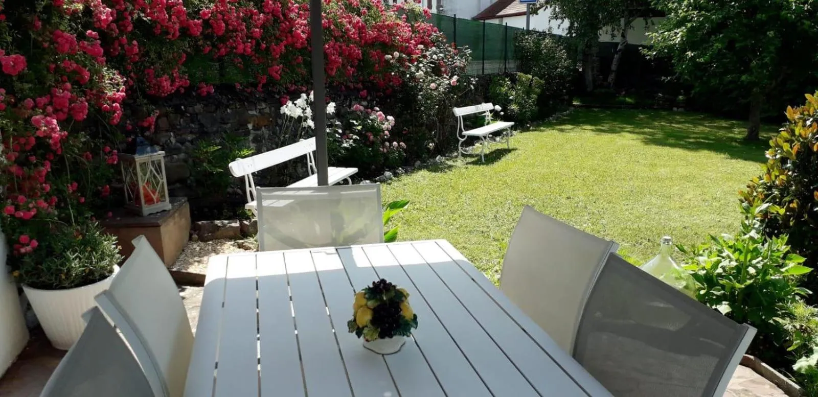 Garden view in Maison Bidegain Berria