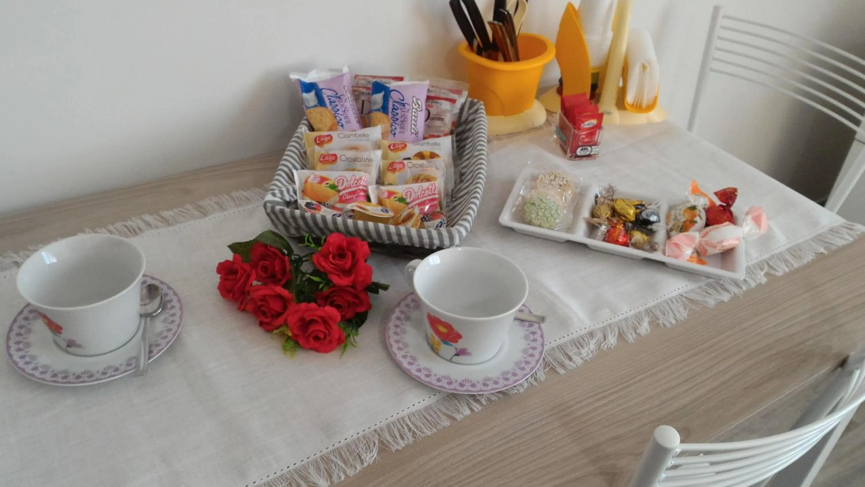 Dining area in B&B Villa Rosa