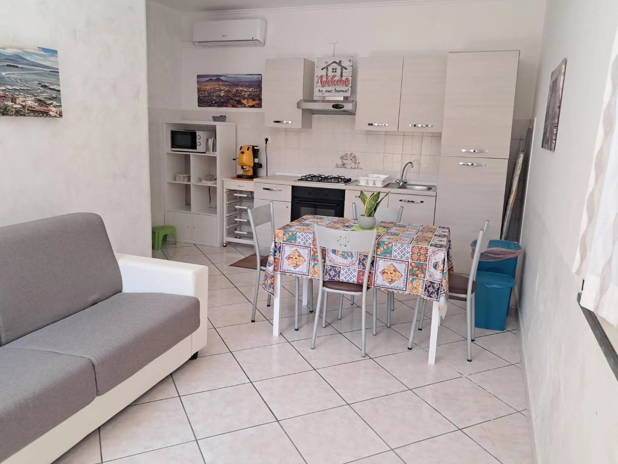 Kitchen or kitchenette in B&B Villa Rosa