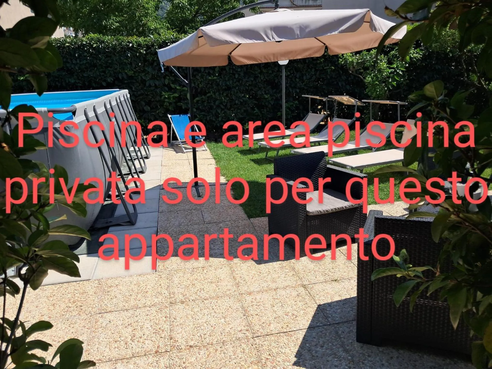 Text overlay in B&B Villa Rosa
