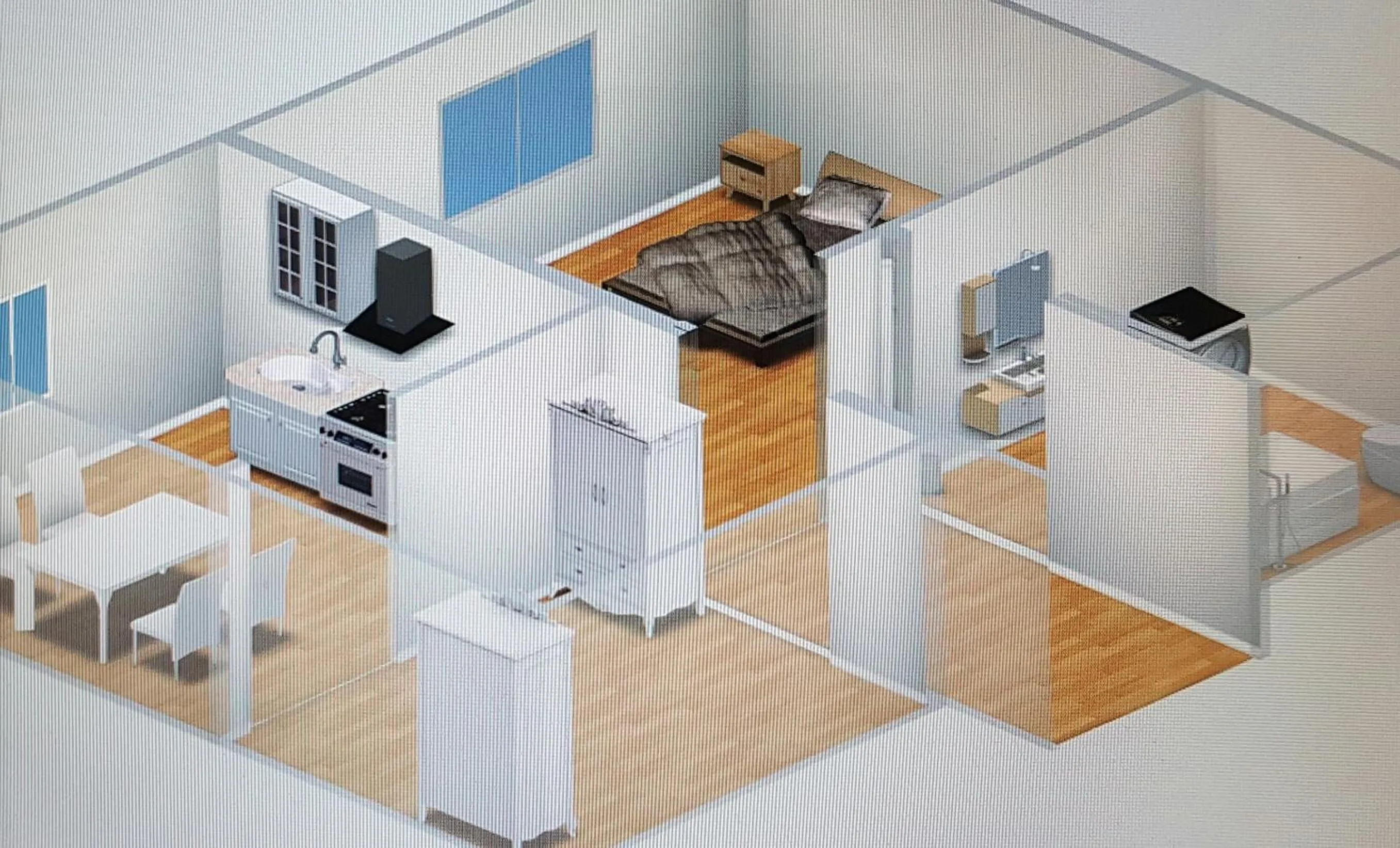 Floor plan in B&B Villa Rosa
