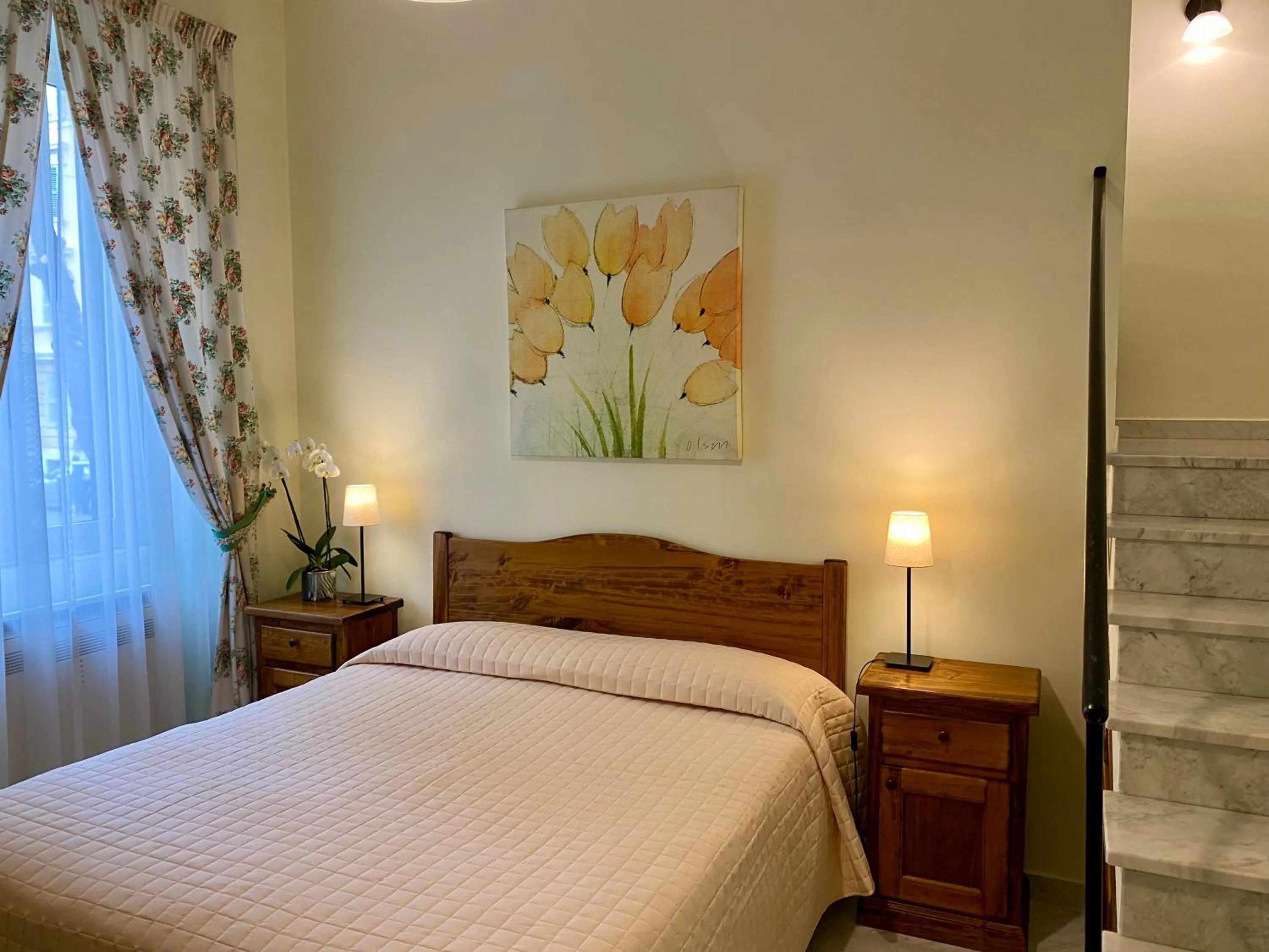 Bedroom, Bed in Guest House Laocoonte