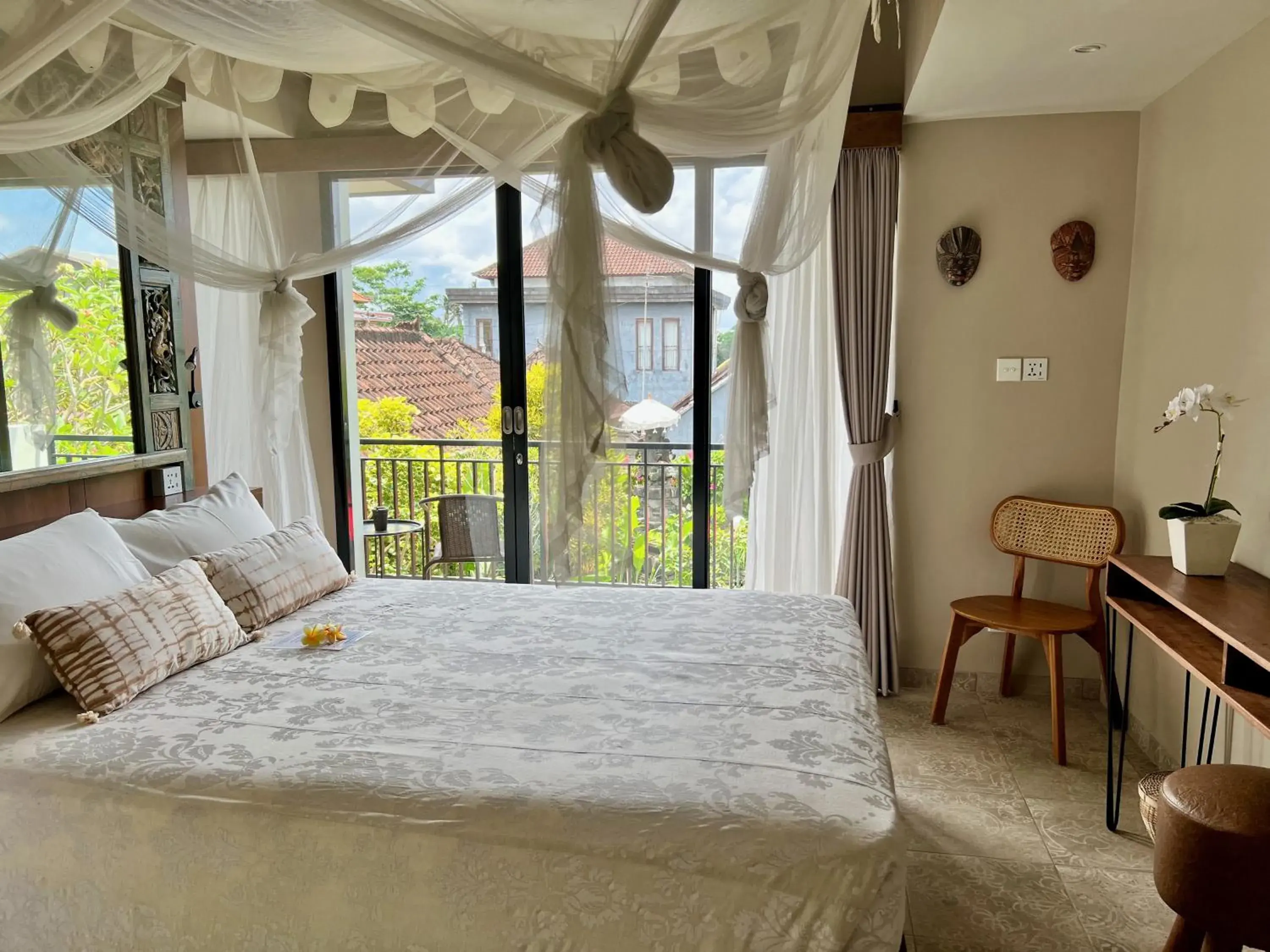 Queen Room with Pool View in Angel House Ubud Eco Villa Queen Room with Pool View in Angel House Ubud Eco Villa