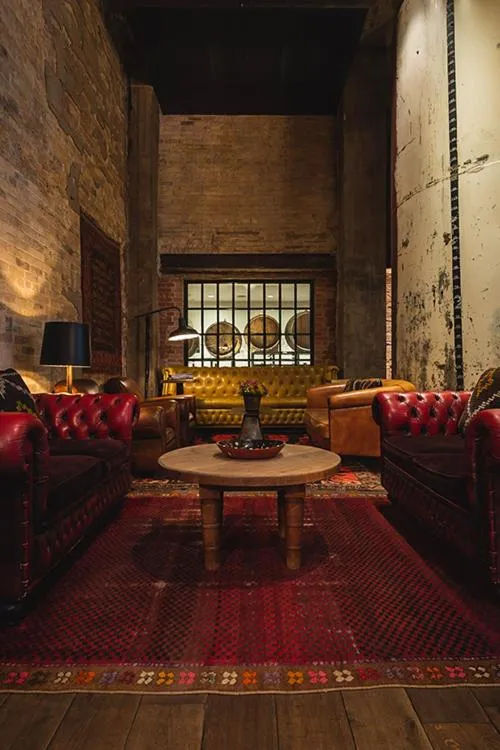 Seating area in Hotel Emma at Pearl on the Riverwalk