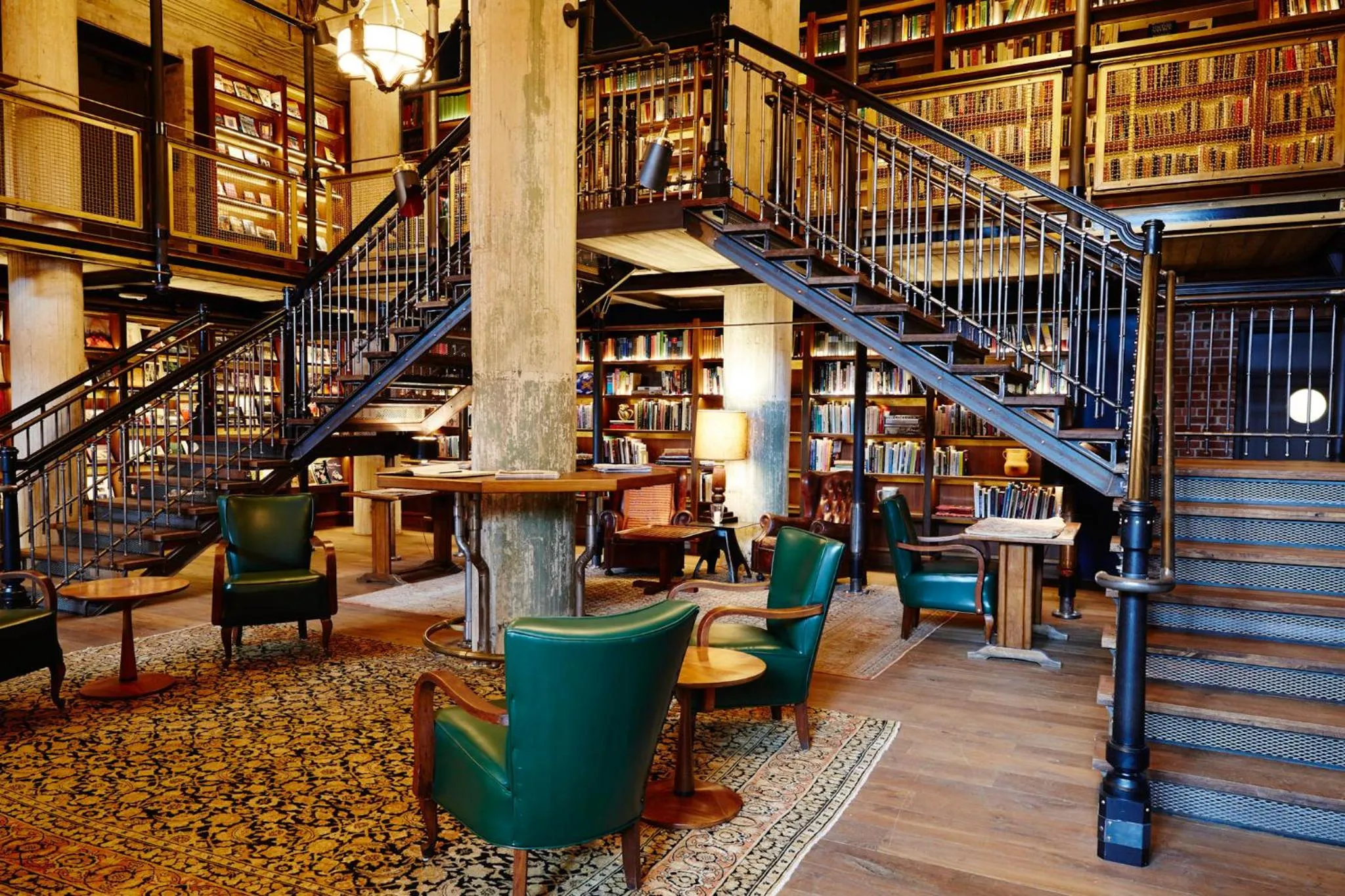 Library in Hotel Emma at Pearl on the Riverwalk