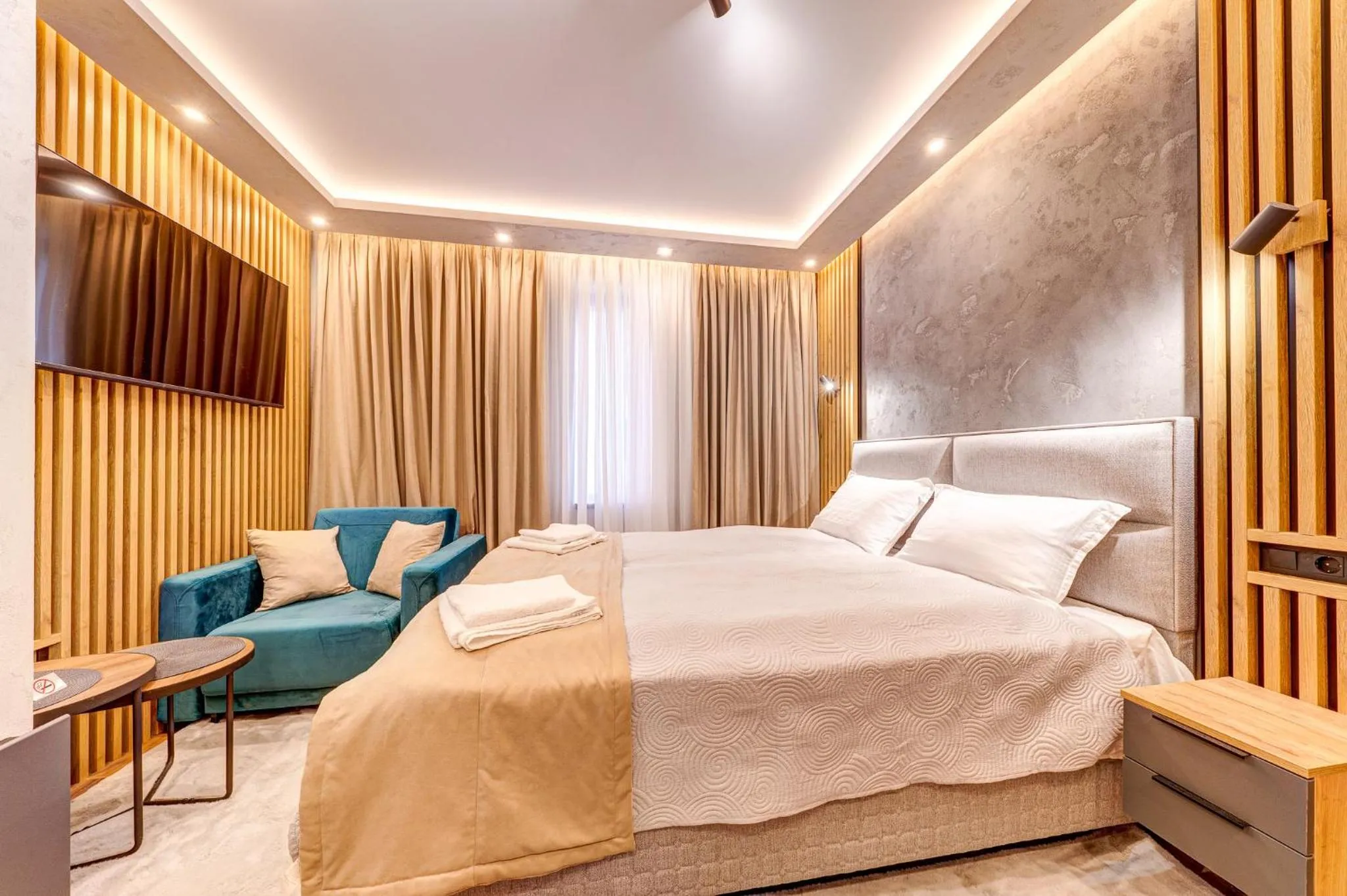 Bed in Grand Resort Pamporovo Apartments