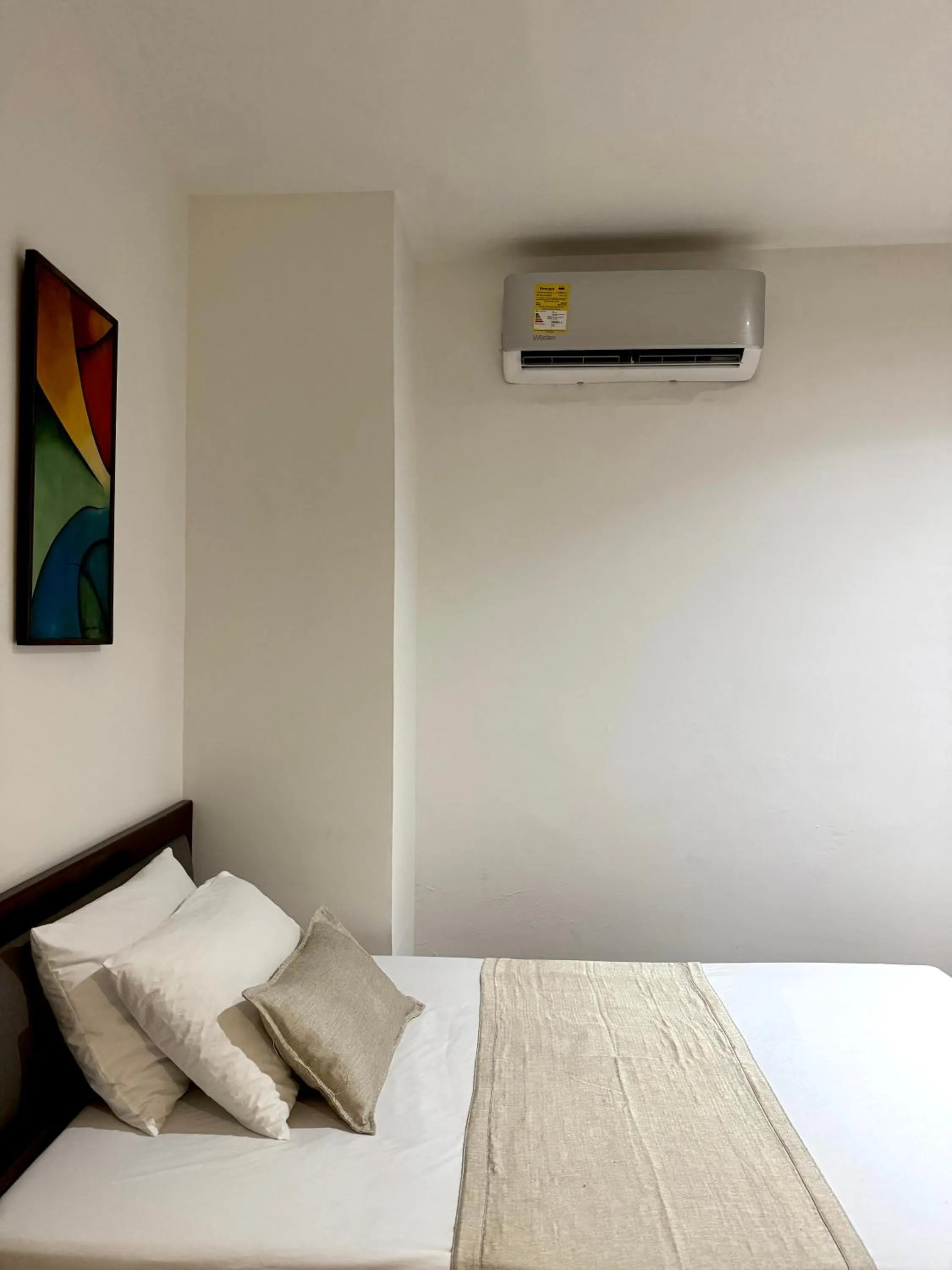 air conditioner, Bed in Hotel Plaza Mayor 44