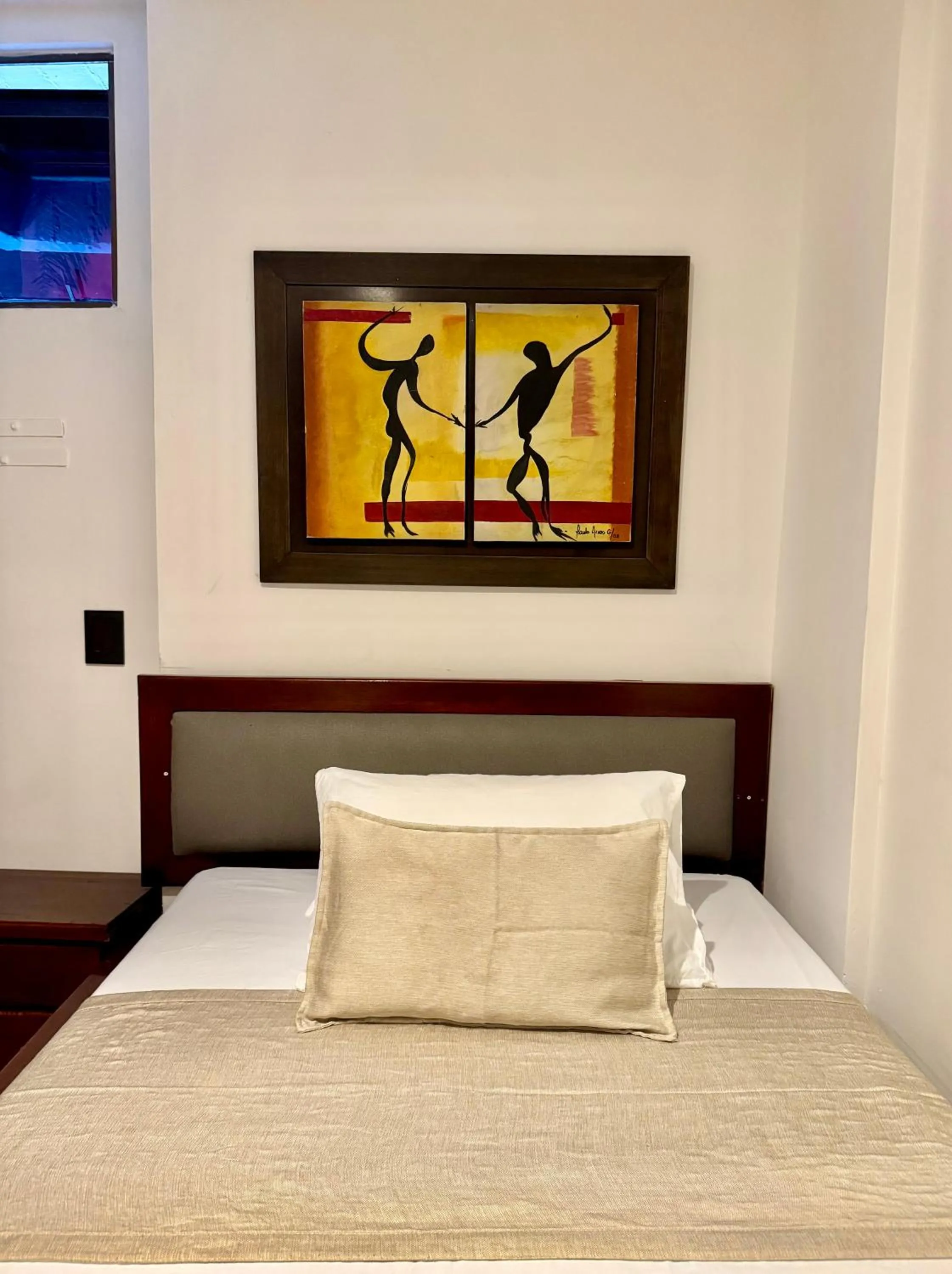 Bed in Hotel Plaza Mayor 44