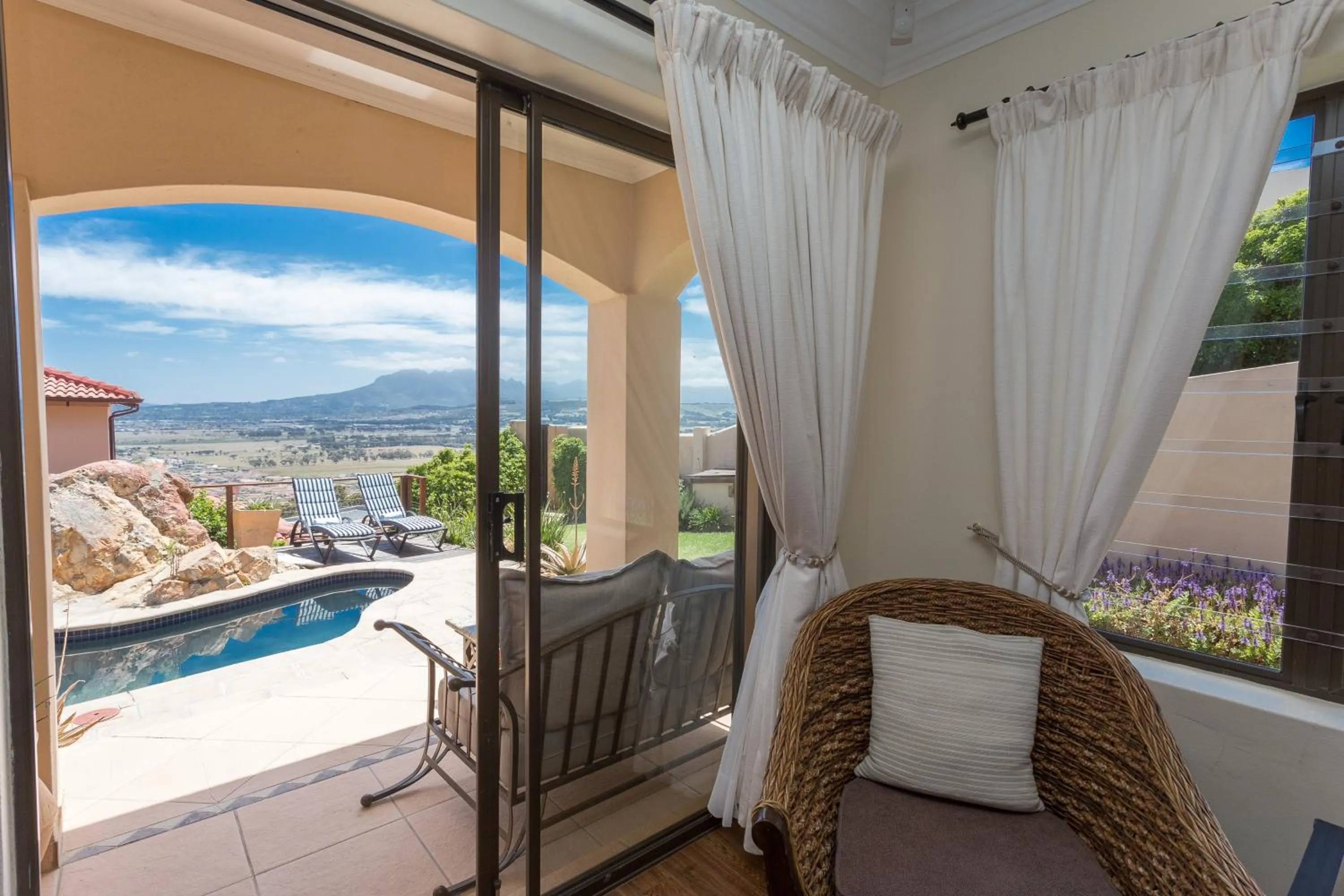 Garden view in Blue Horizon Guest House