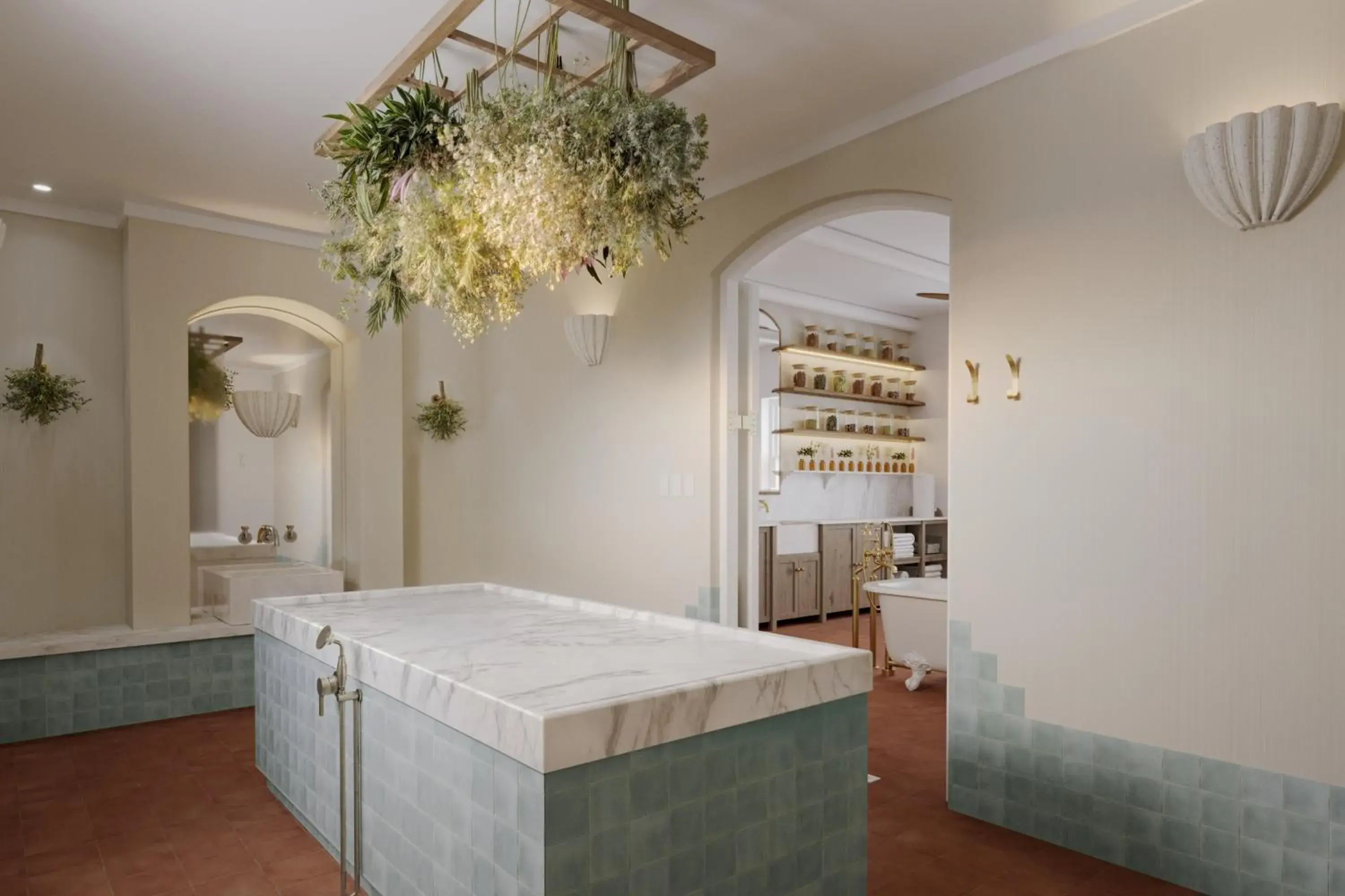 Public Bath, Bed in Spier Hotel and Wine Farm Public Bath, Bed in Spier Hotel and Wine Farm