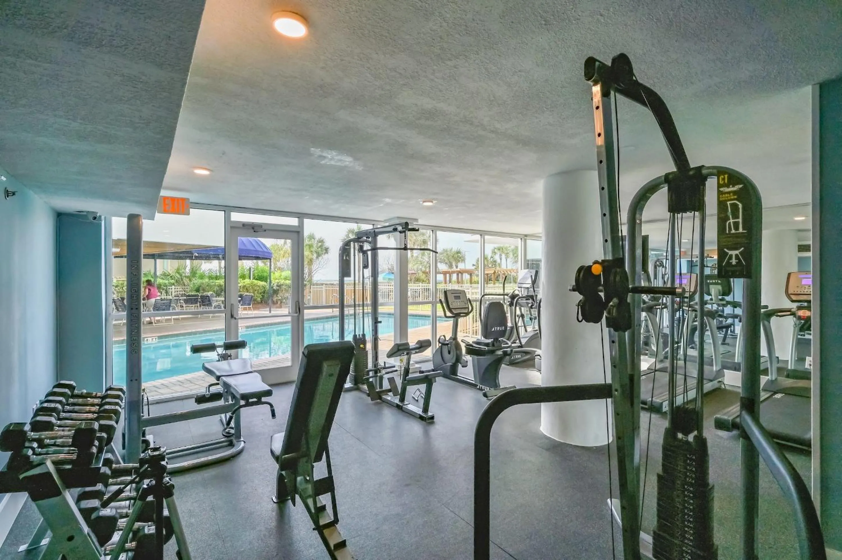 Fitness centre/facilities in Pelican Beach Resort by Panhandle Getaways