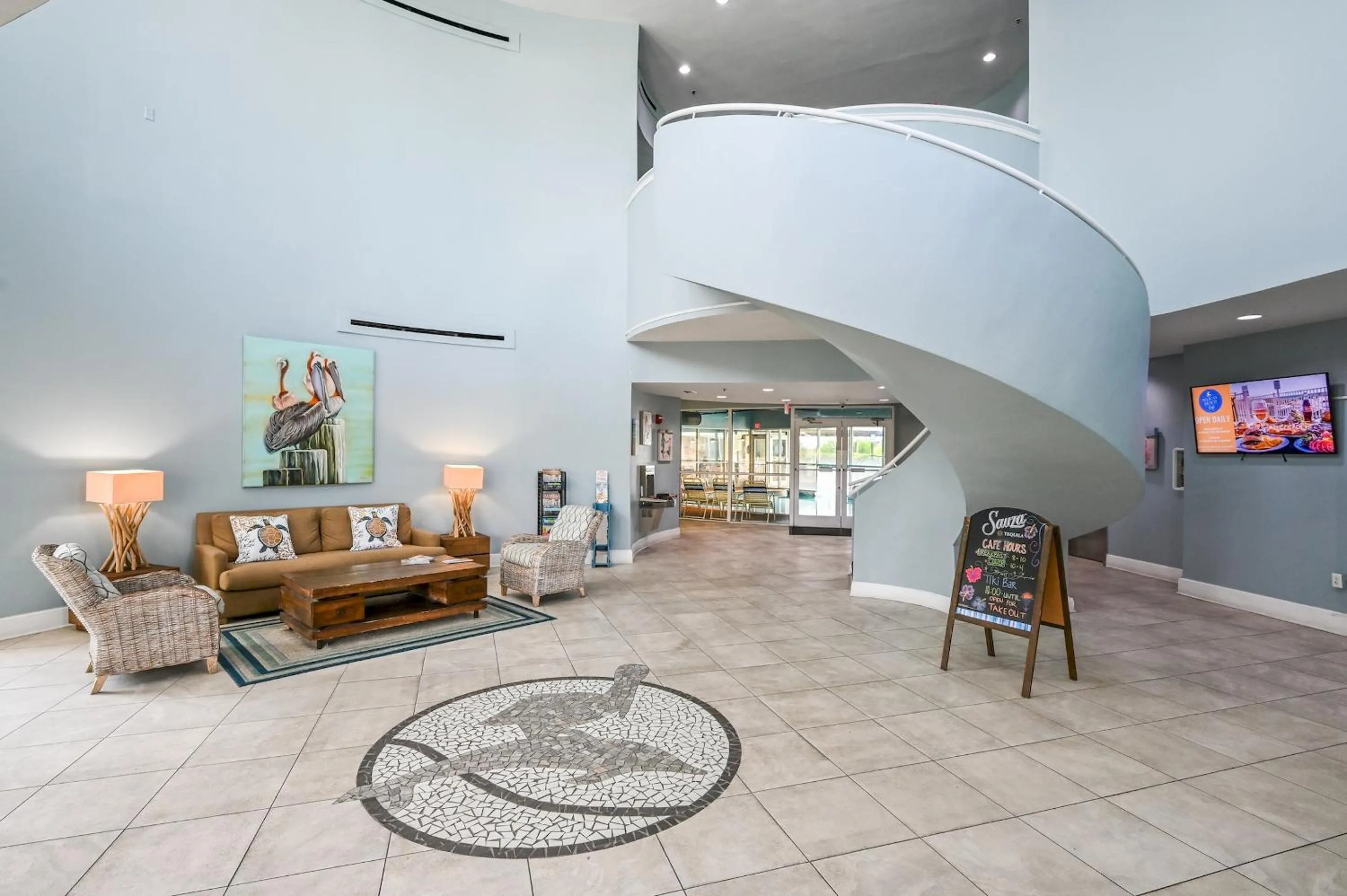 Lobby or reception in Pelican Beach Resort by Panhandle Getaways