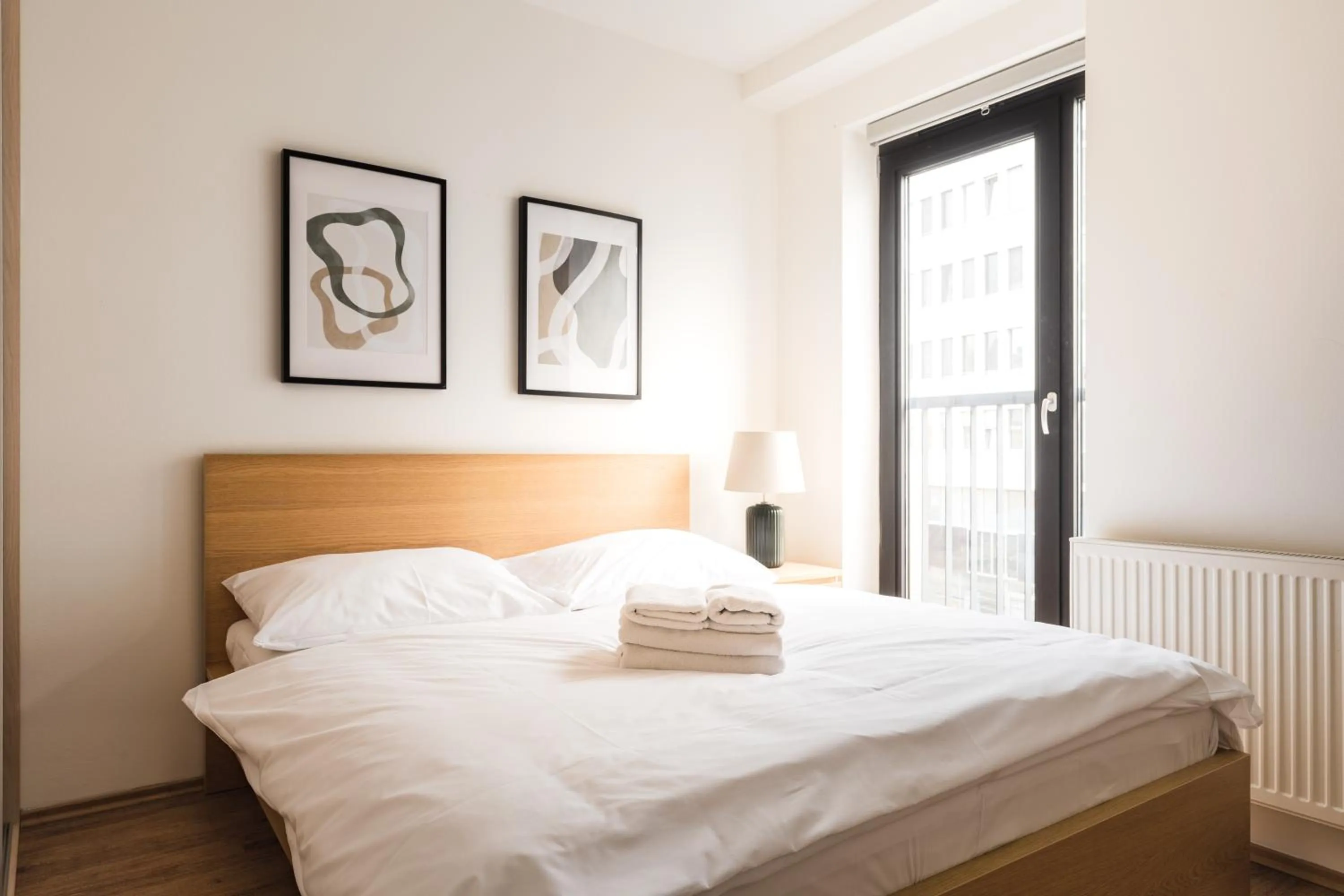 Bedroom, Bed in Charming & Cozy Ambiente Apartments