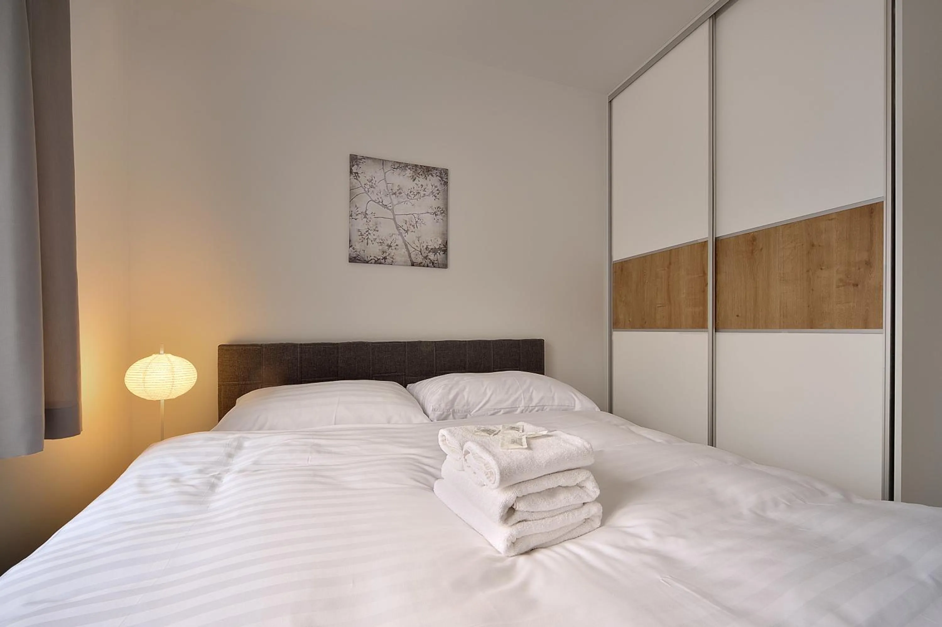 Bedroom, Bed in Charming & Cozy Ambiente Apartments