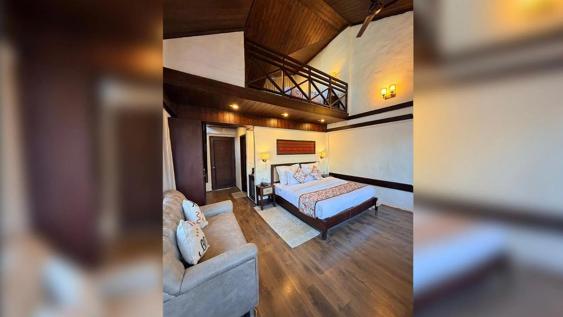 Bed in Heritage Satikva Resorts and Spa