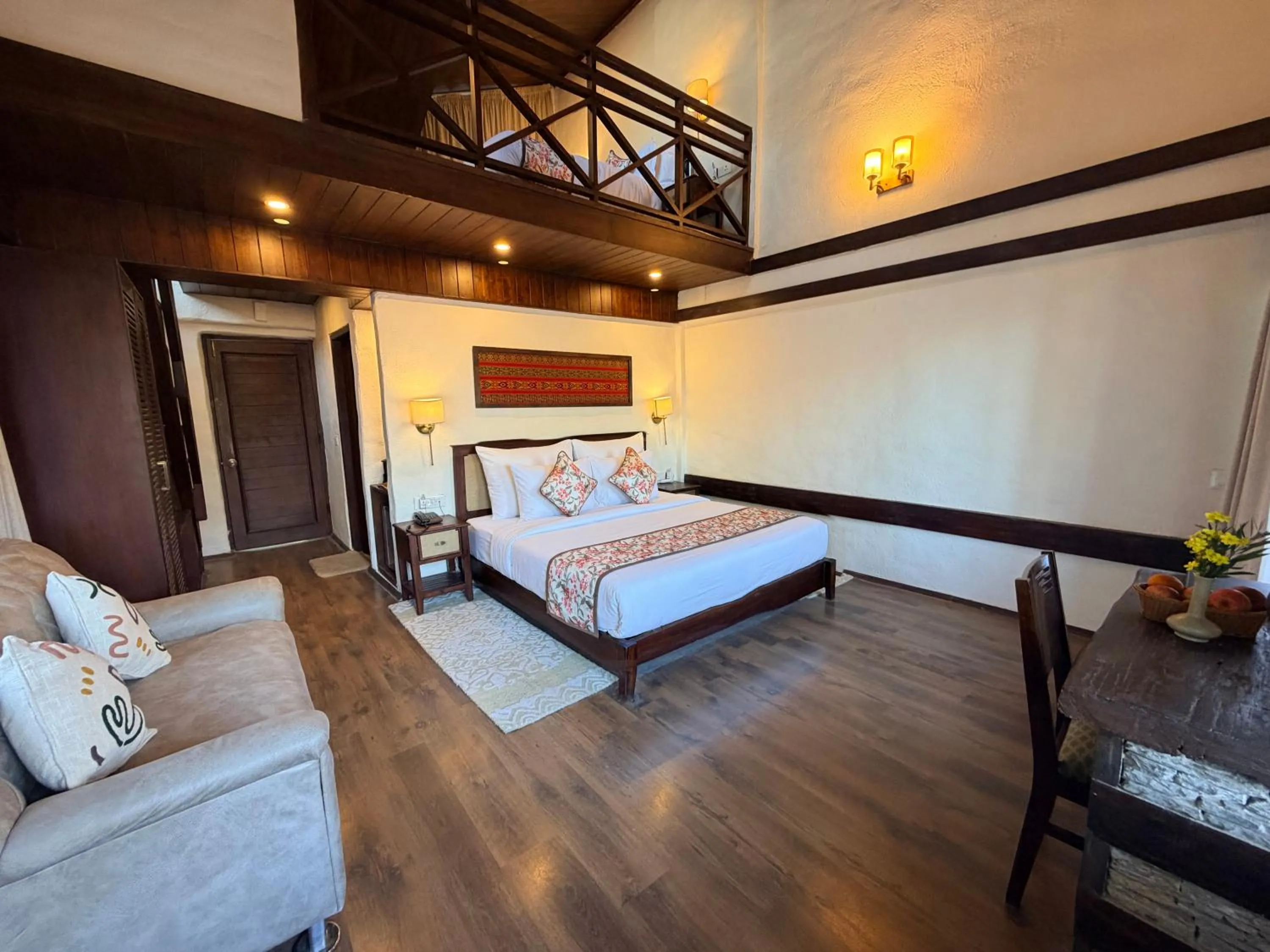 Bedroom, Bed in Heritage Satikva Resorts and Spa