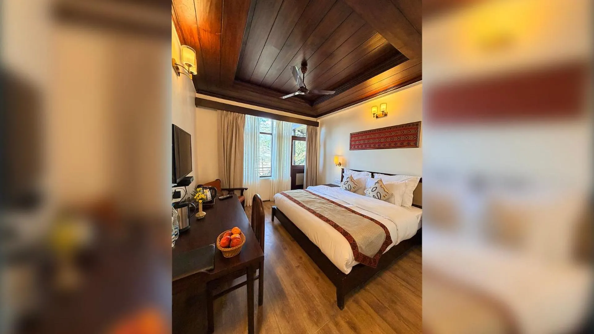 Living room, Bed in Heritage Satikva Resorts and Spa