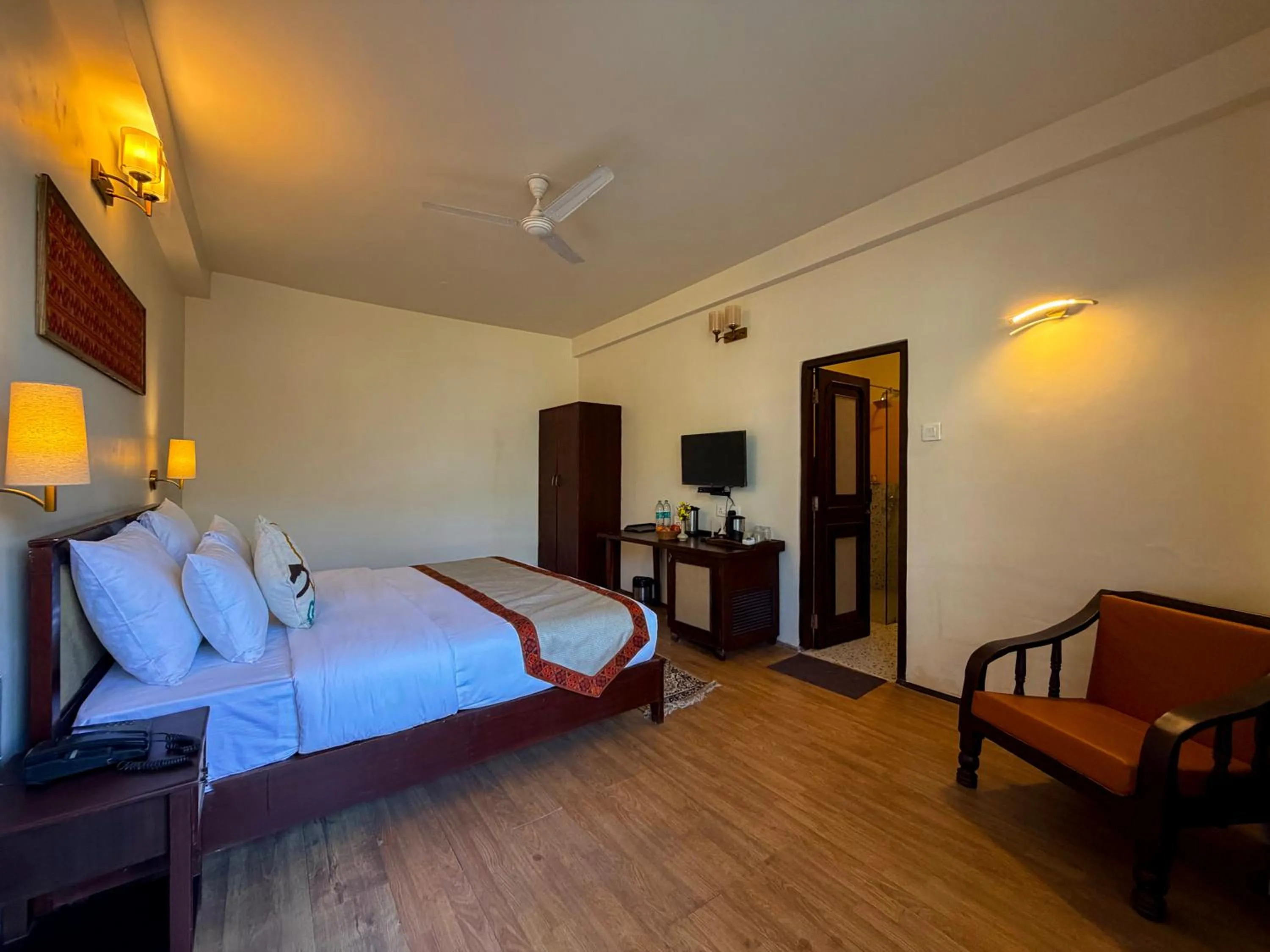 Bedroom, Bed in Heritage Satikva Resorts and Spa