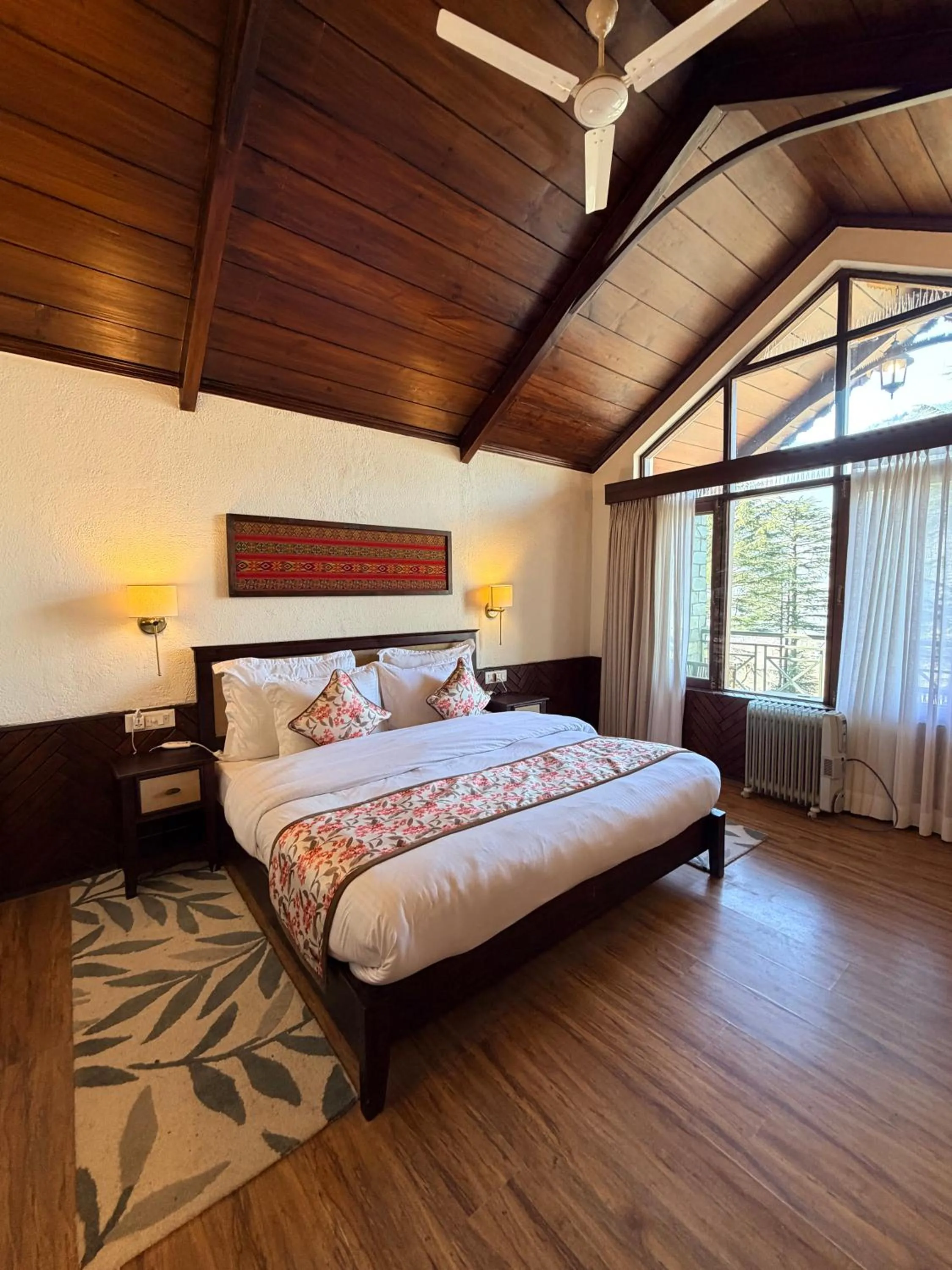 Bed in Heritage Satikva Resorts and Spa