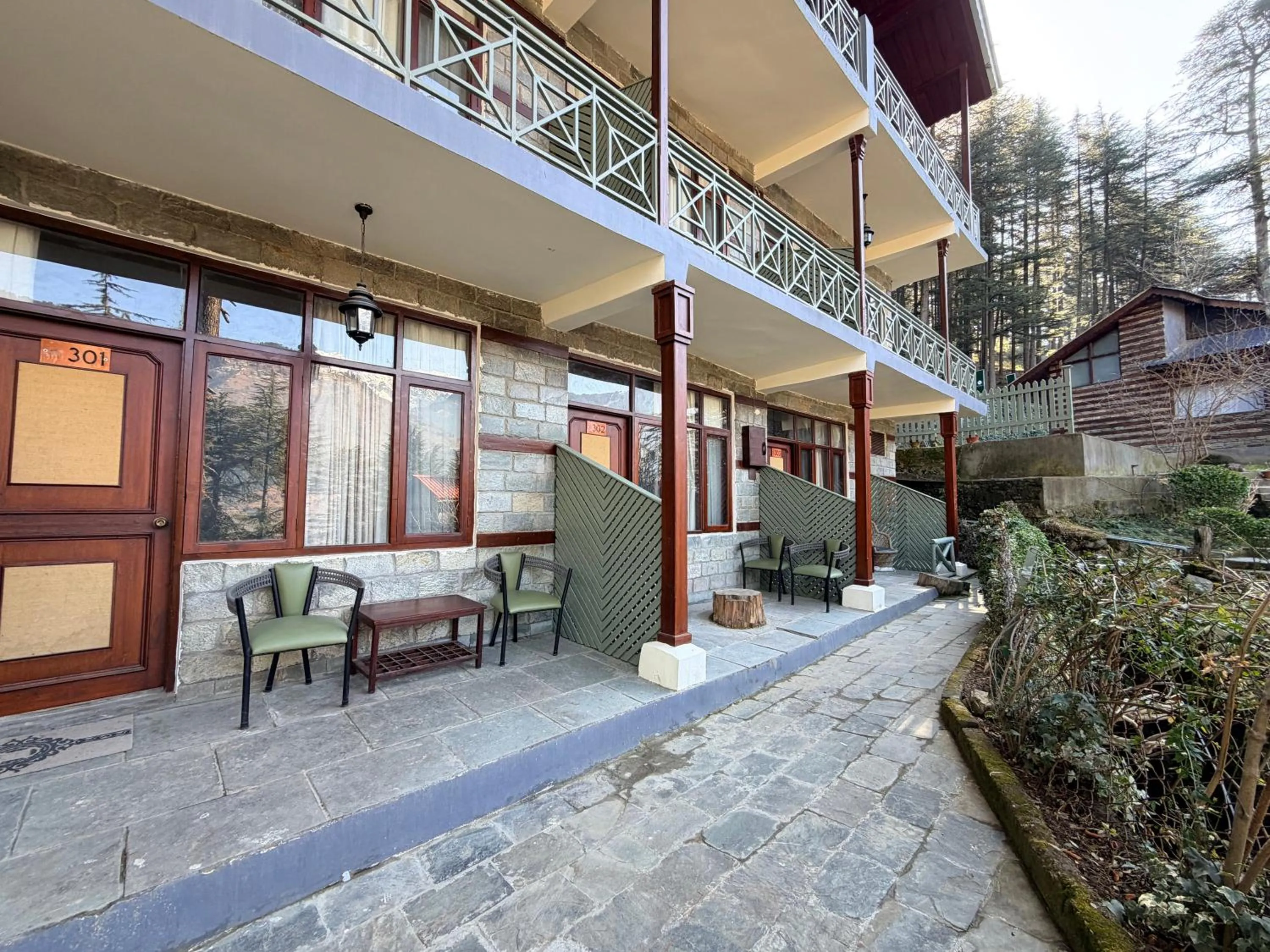 Balcony/Terrace in Heritage Satikva Resorts and Spa