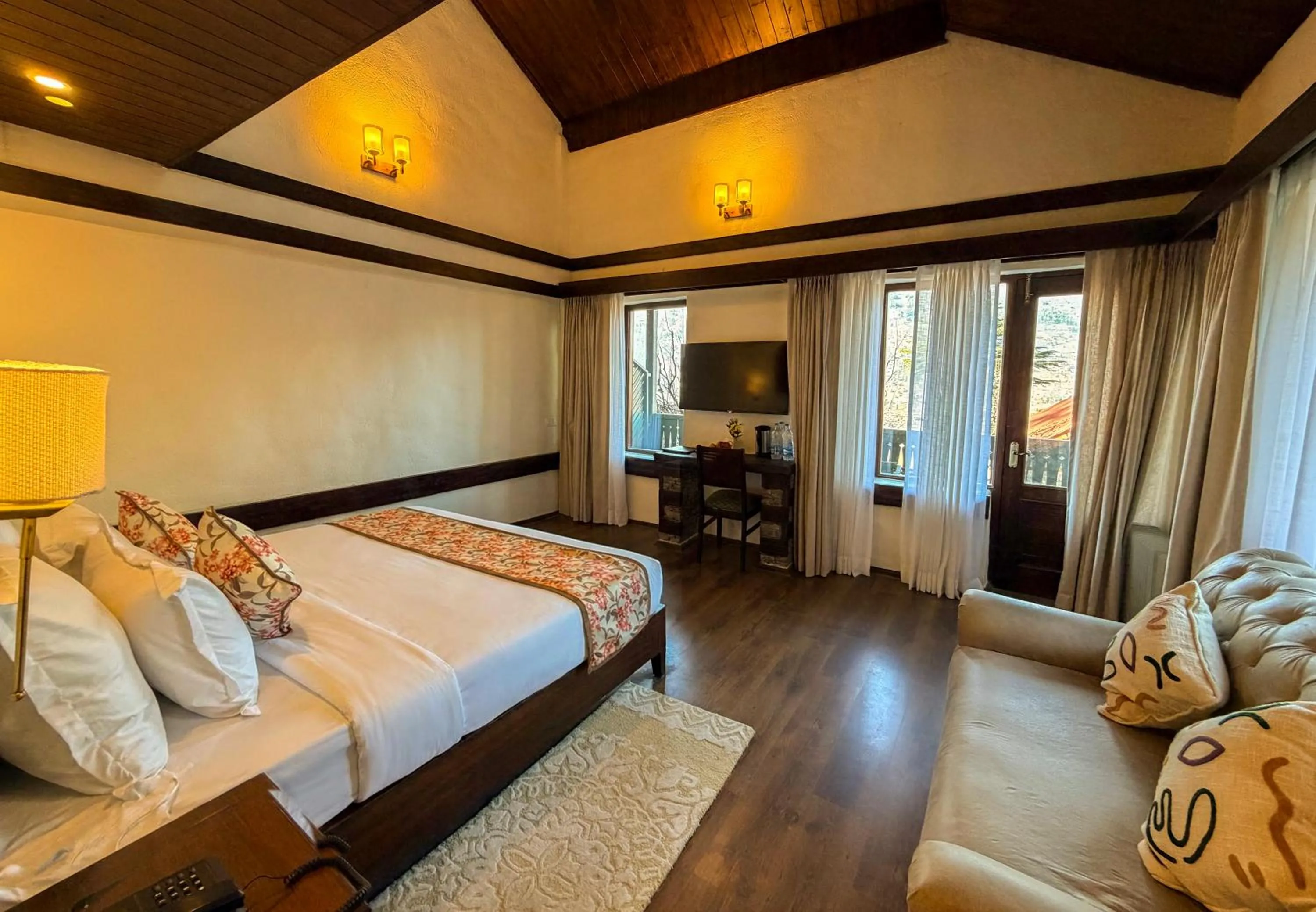 Bedroom, Bed in Heritage Satikva Resorts and Spa