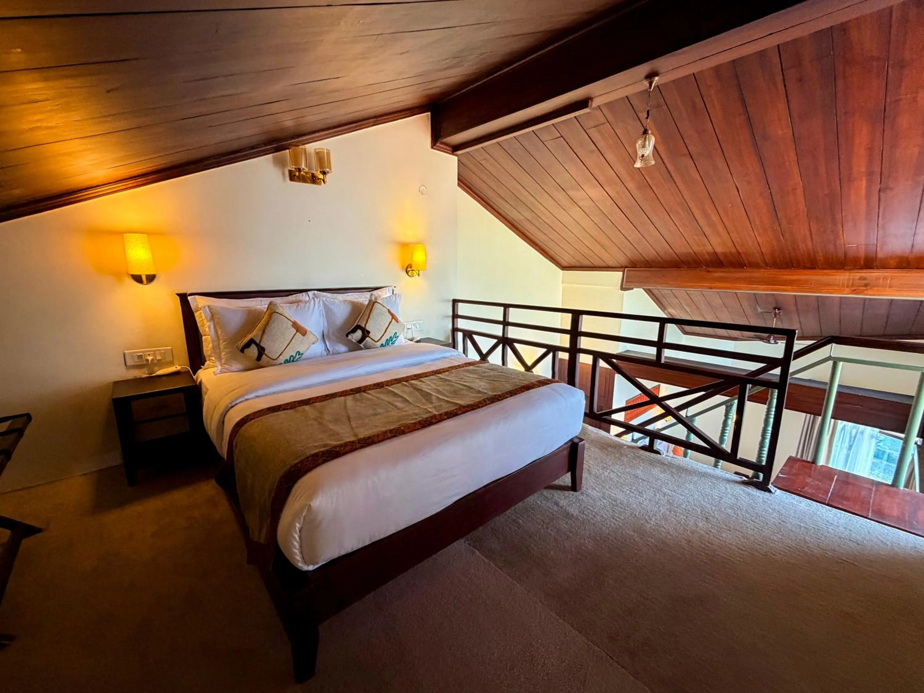 Bed in Heritage Satikva Resorts and Spa