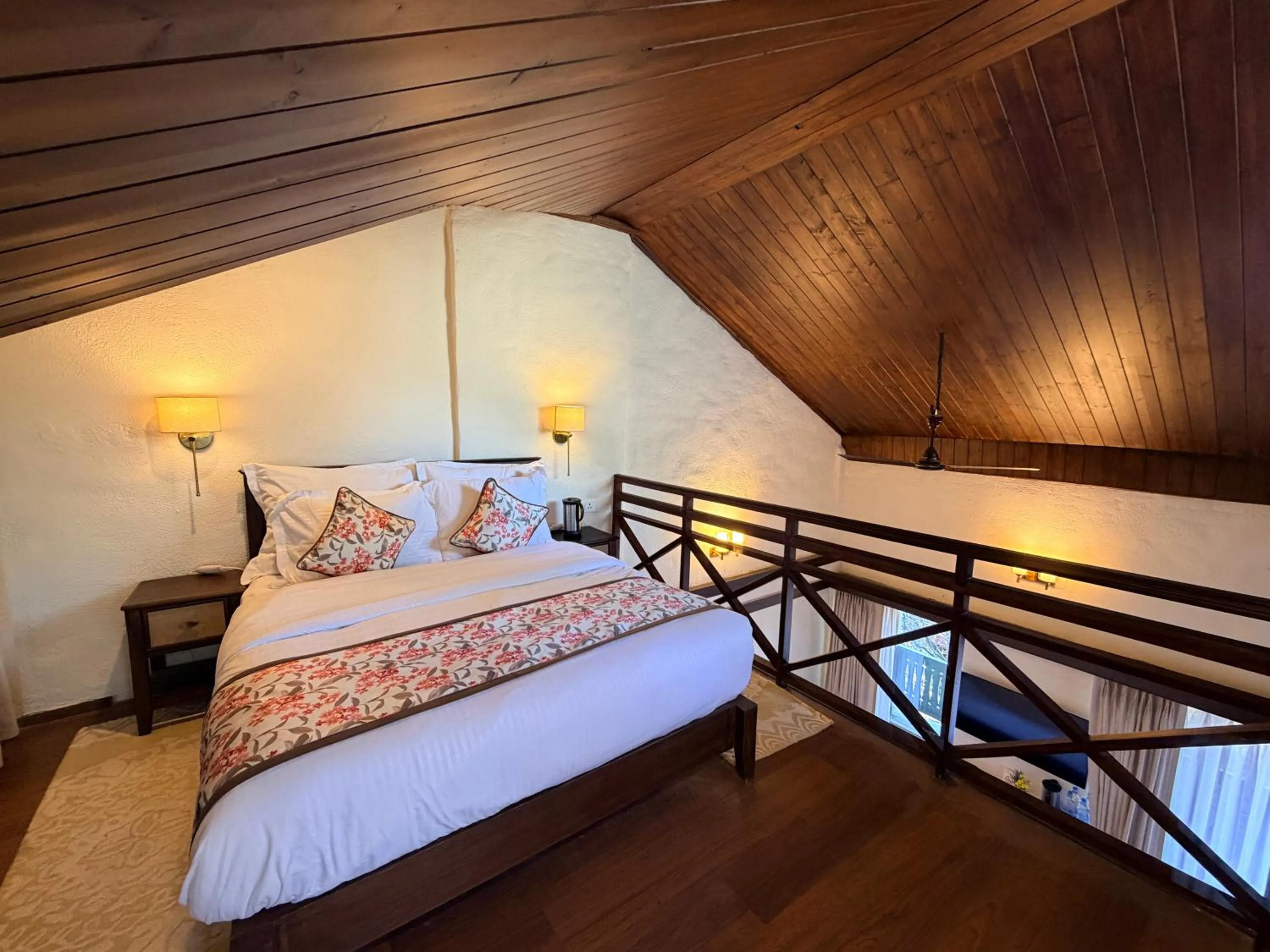 Bed in Heritage Satikva Resorts and Spa