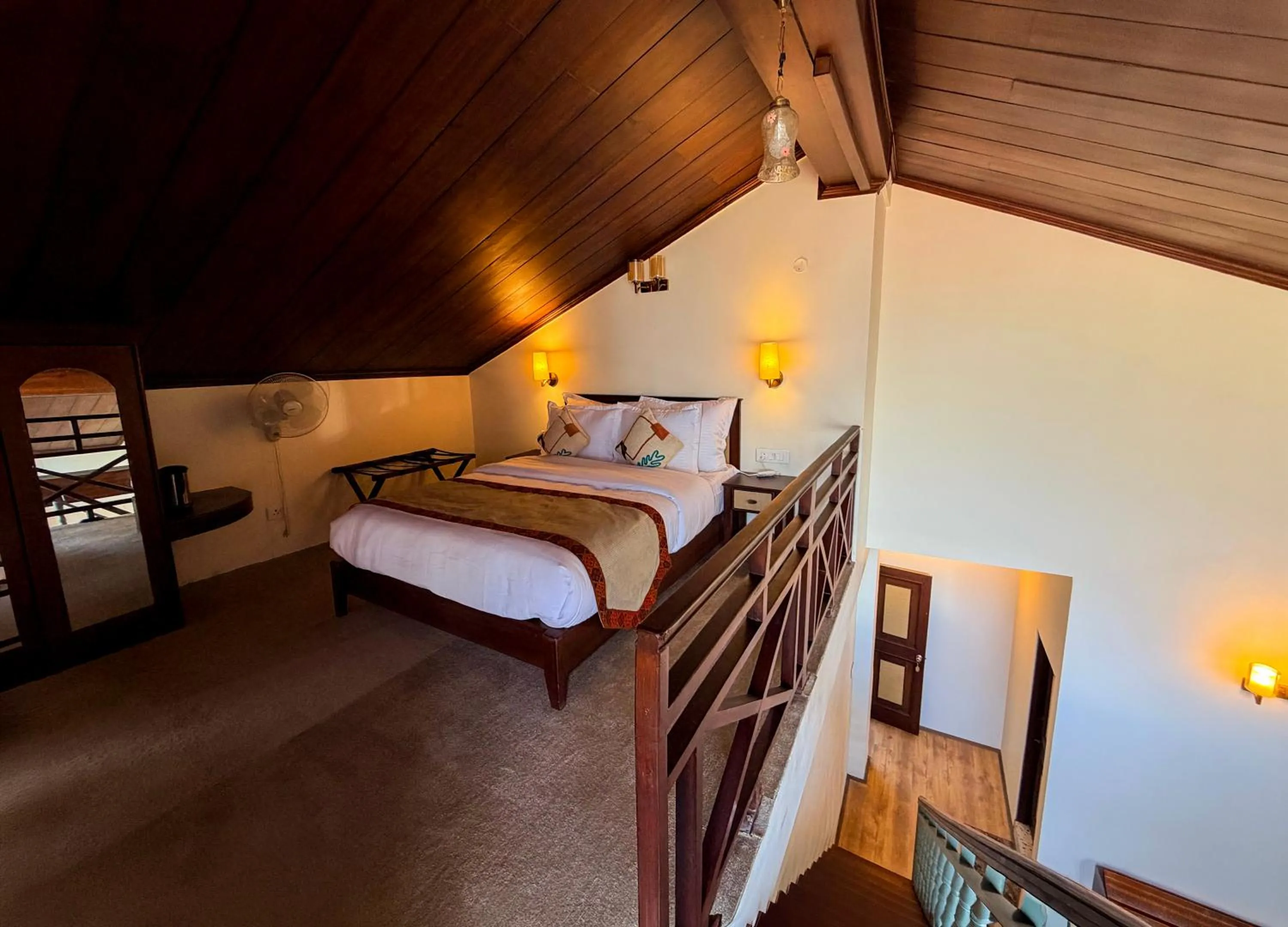 Bed in Heritage Satikva Resorts and Spa