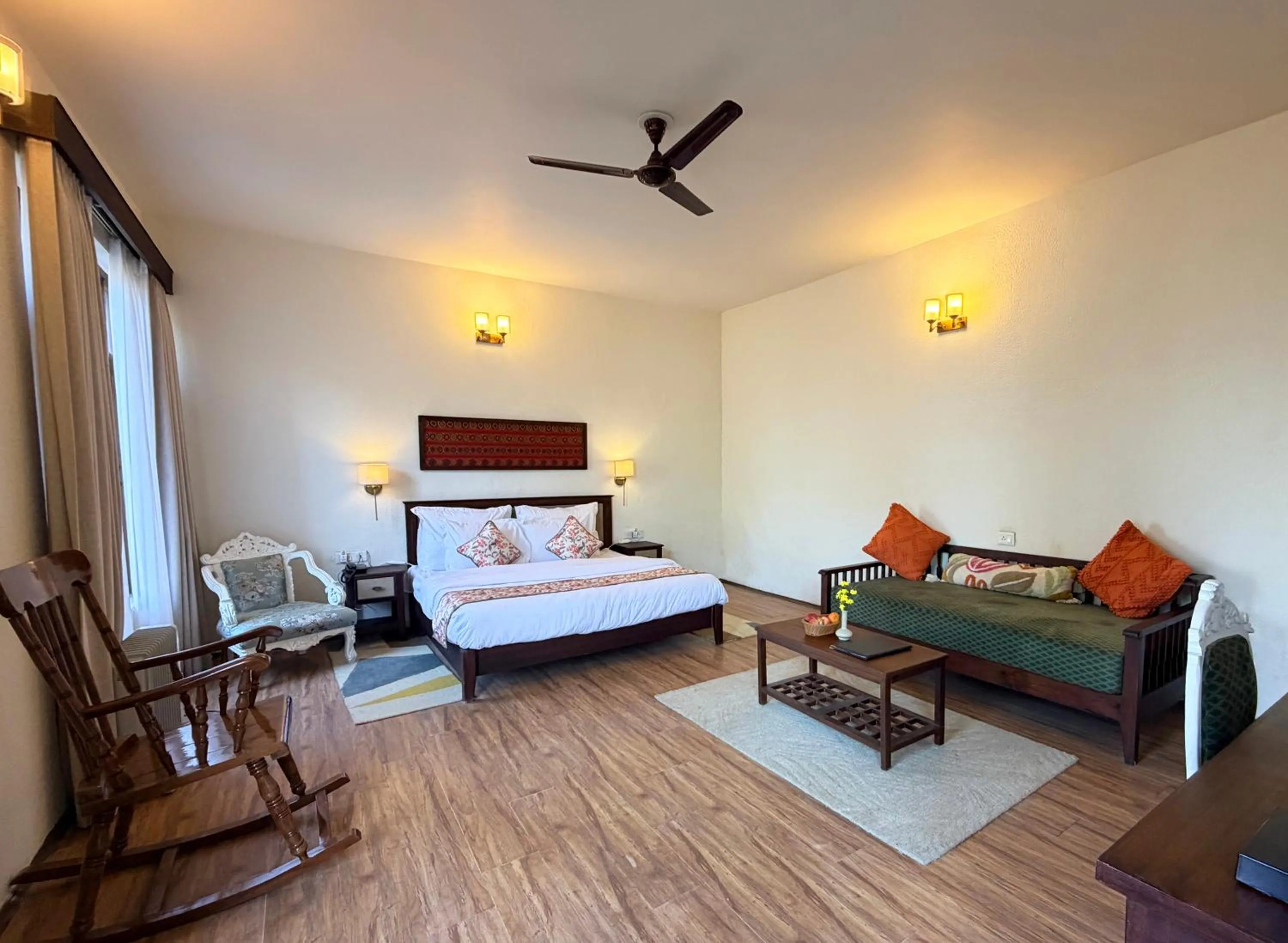 Bedroom, Bed in Heritage Satikva Resorts and Spa